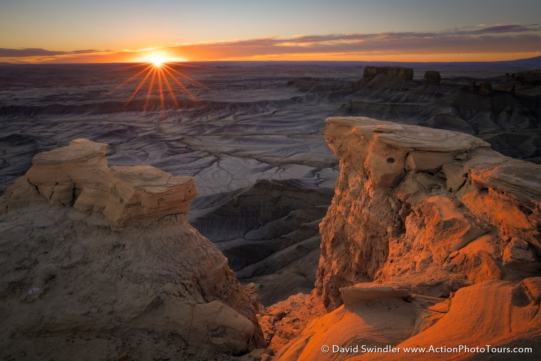 Sony a7R II + Canon EF 16-35mm F4L IS USM sample photo. Morning at the badlands photography