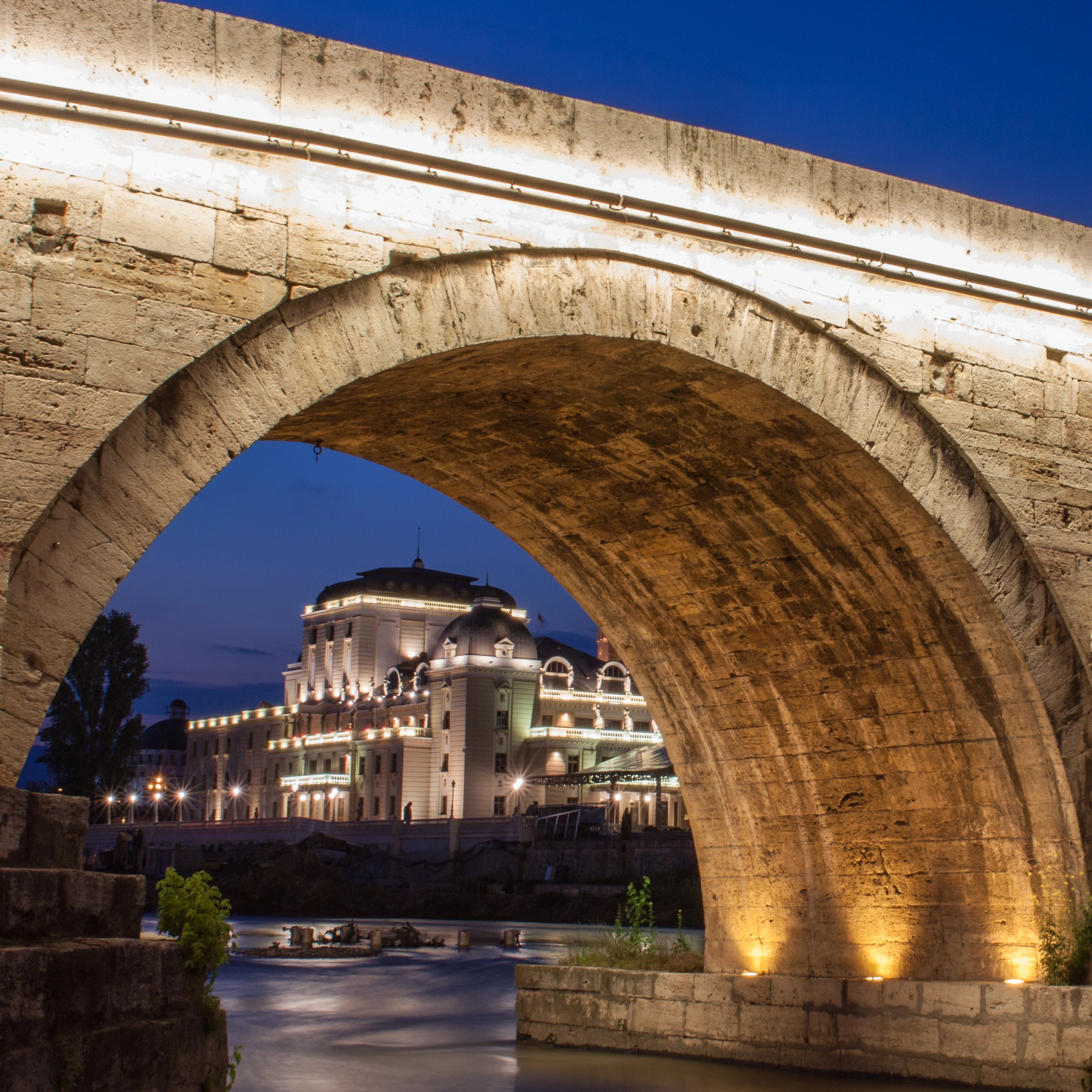 Canon EOS 50D + Canon EF 28mm F1.8 USM sample photo. Stone bridge, skopje, macedonia photography