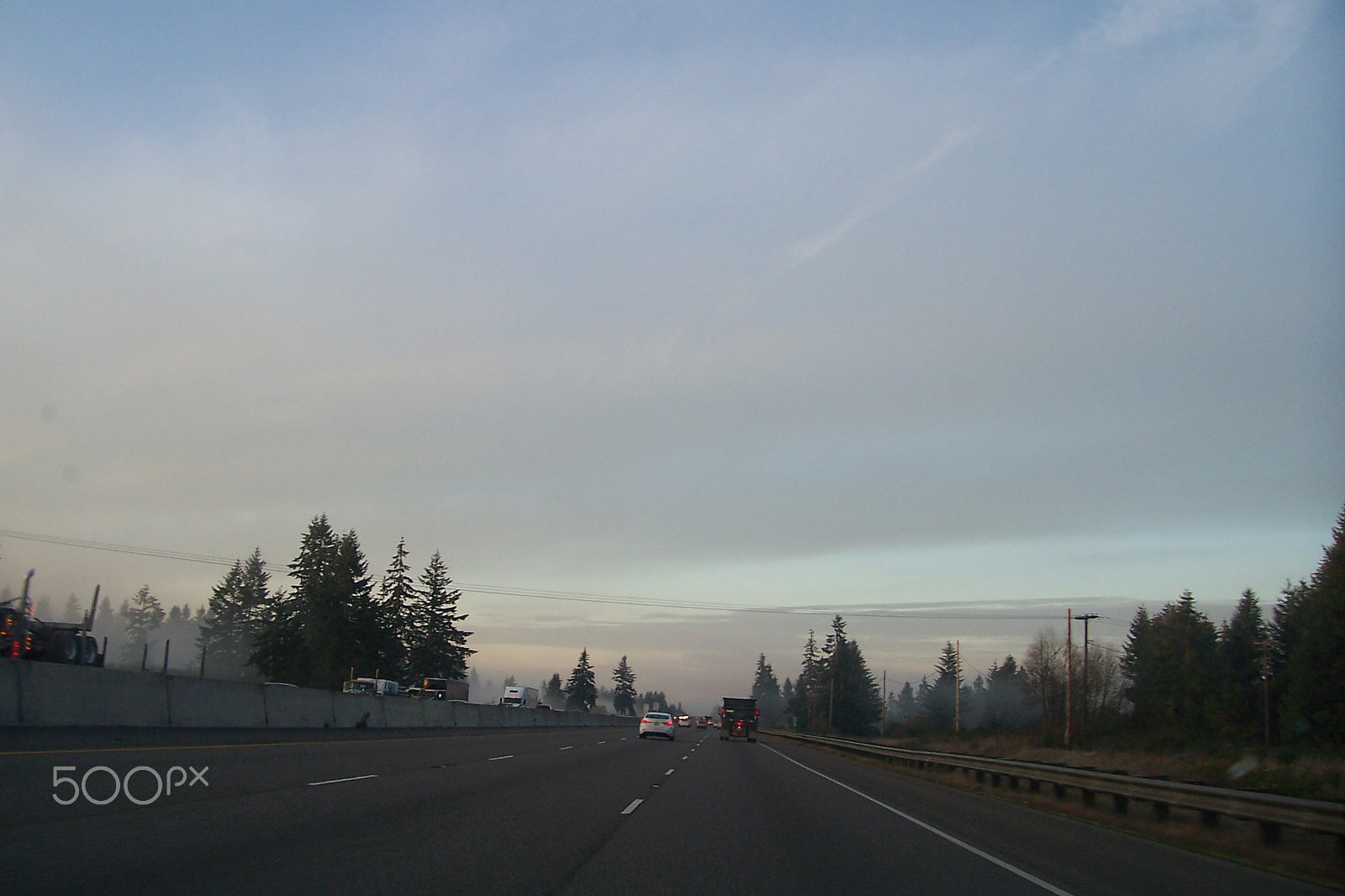 Kodak CX7430 ZOOM DIGITAL CAMERA sample photo. Traveling into the fog photography