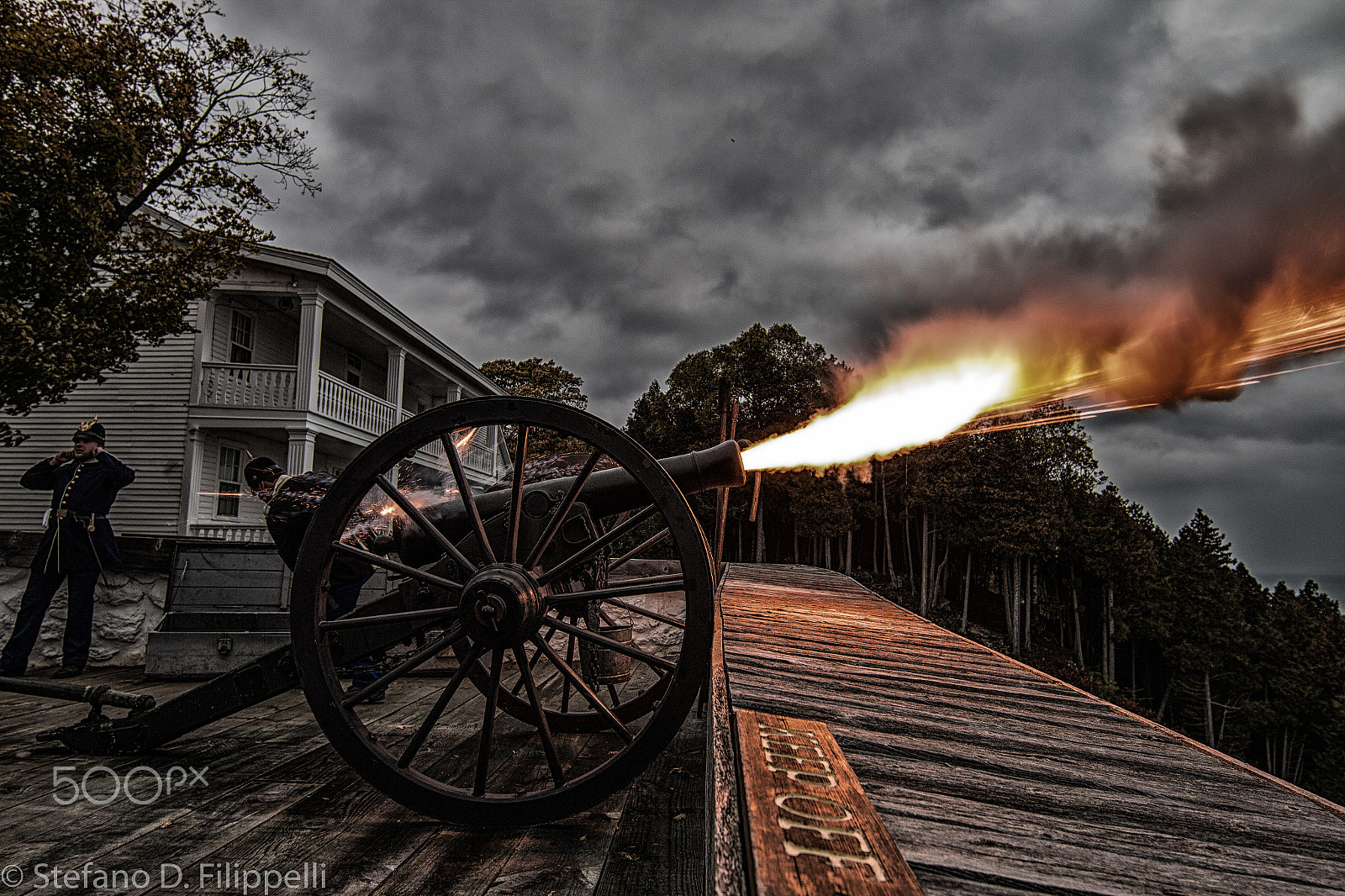 Canon EOS 70D + Canon EF 14mm F2.8L II USM sample photo. Cannon fire photography