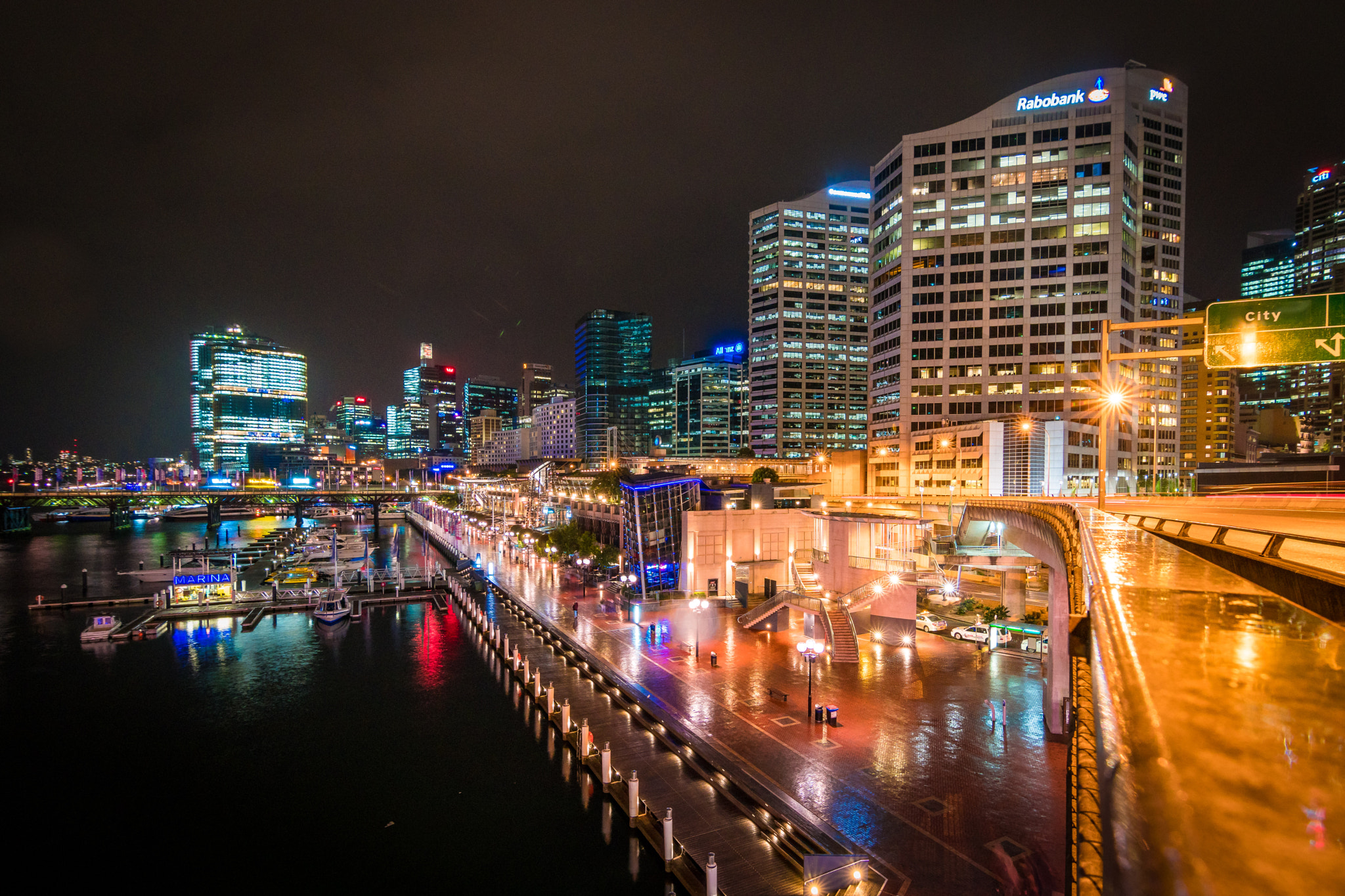 Sony a6300 + Sony DT 50mm F1.8 SAM sample photo. Darling harbour, sydney at night photography