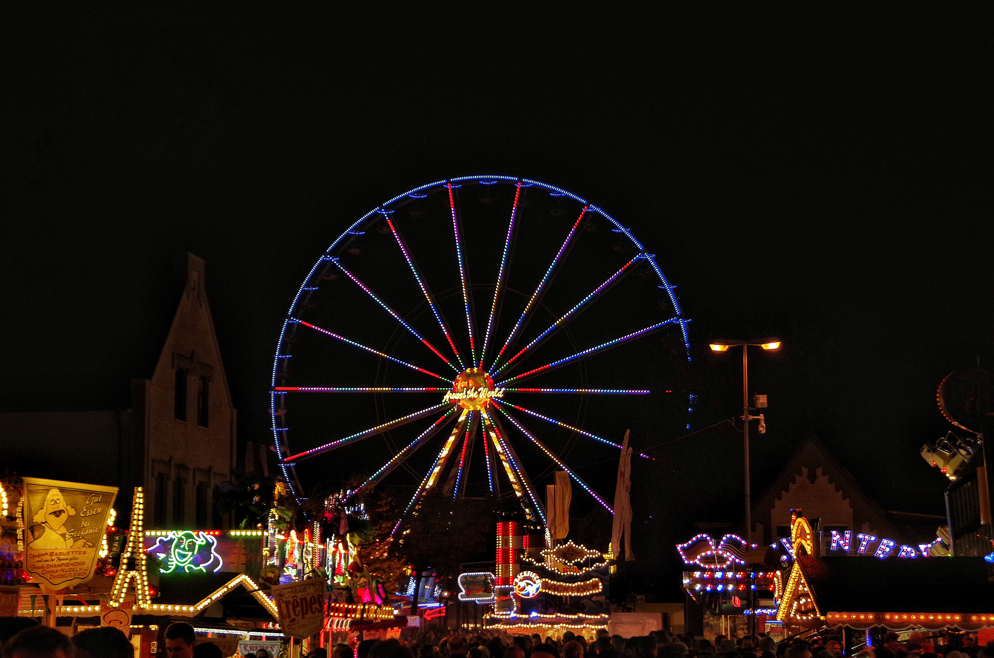 Pentax K-500 + Tamron AF 18-200mm F3.5-6.3 XR Di II LD Aspherical (IF) Macro sample photo. The ferris wheel photography