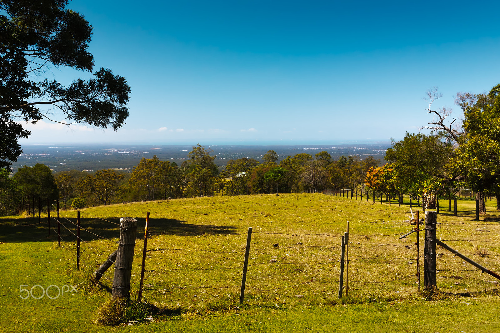 Canon EF-S 24mm F2.8 STM sample photo. Barbed wire fence on the mountains photography