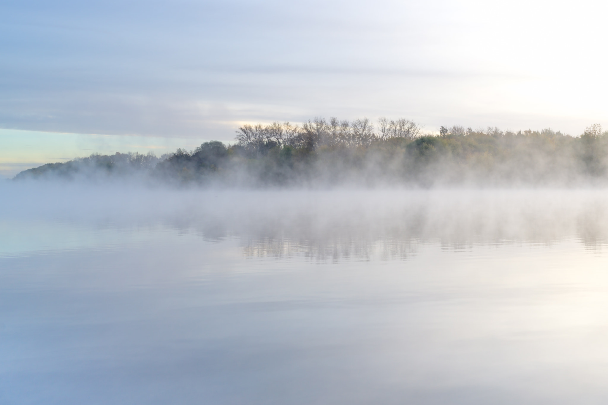 Sony FE 28mm F2 sample photo. Misty shore photography