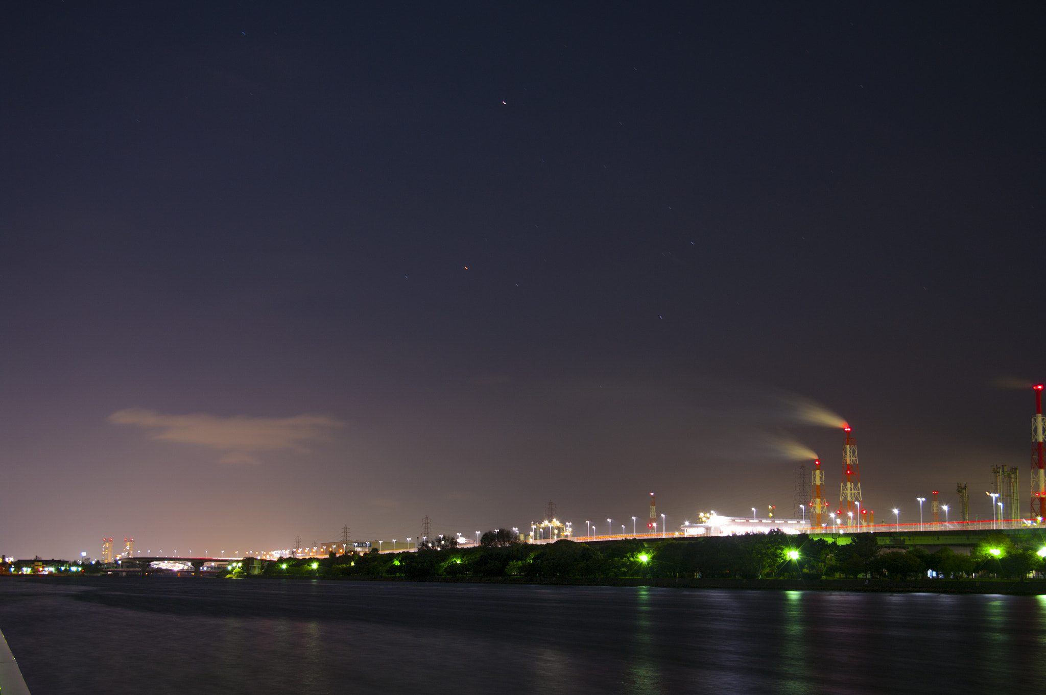 Pentax K20D sample photo. 工場夜景 photography