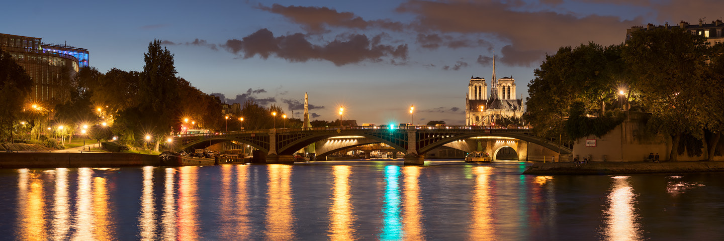 Pentax K-3 II sample photo. Pont de sully et notre dame photography