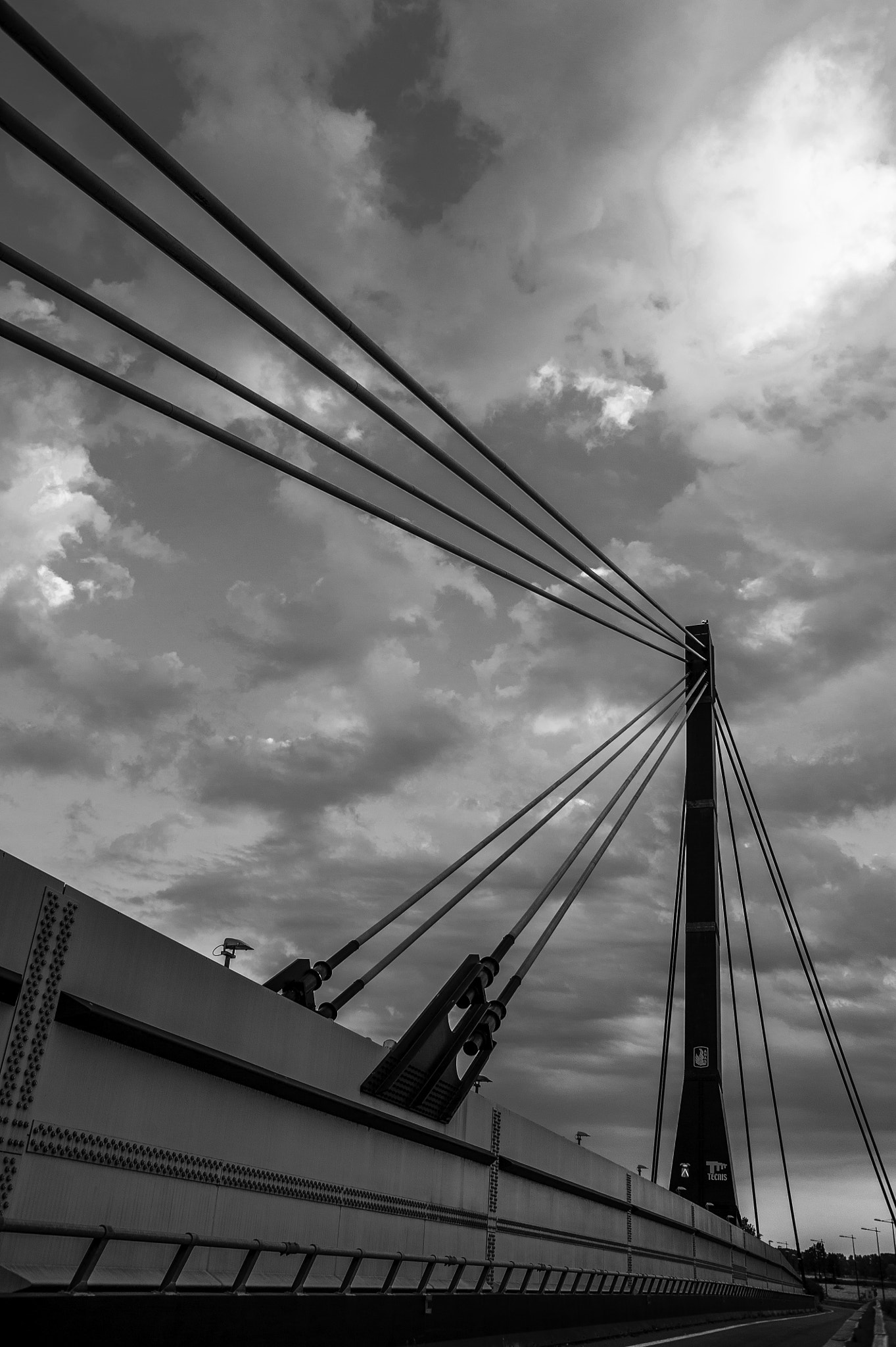 Nikon D700 sample photo. Bridge under troubled skyes photography