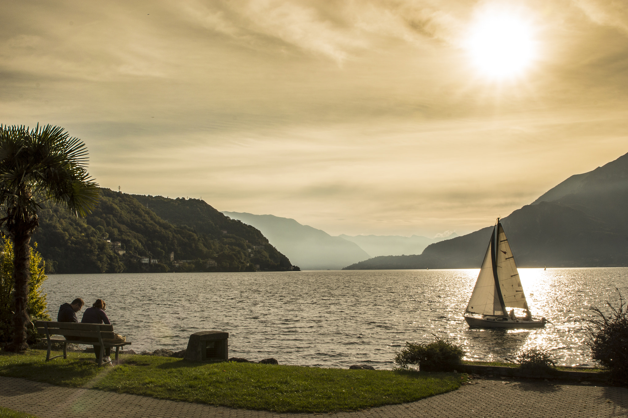 Tamron SP 24-70mm F2.8 Di VC USD sample photo. Boat and sun photography