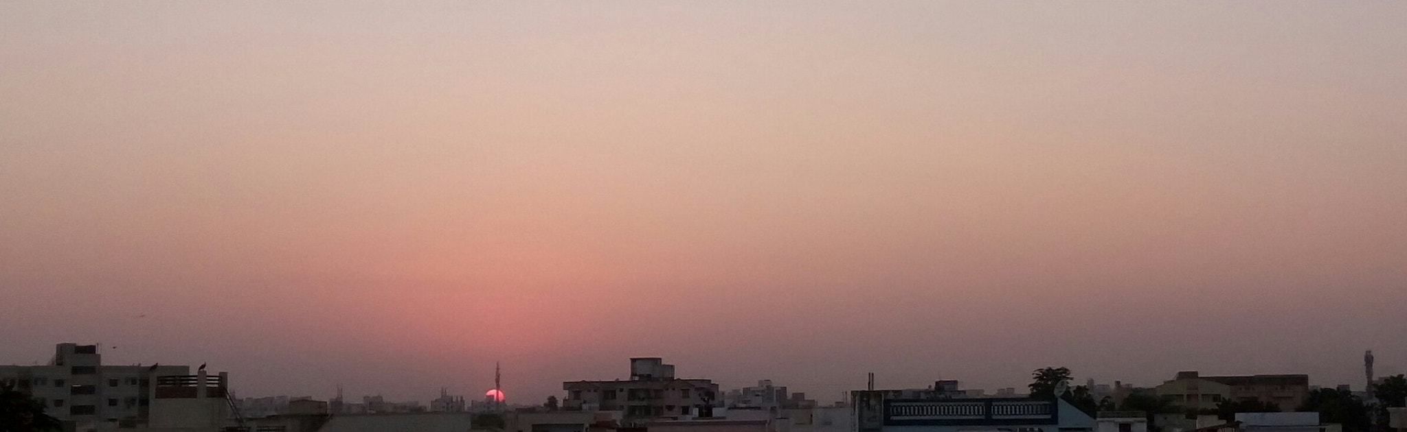 HTC D728W sample photo. Ahmedabad sunset. photography