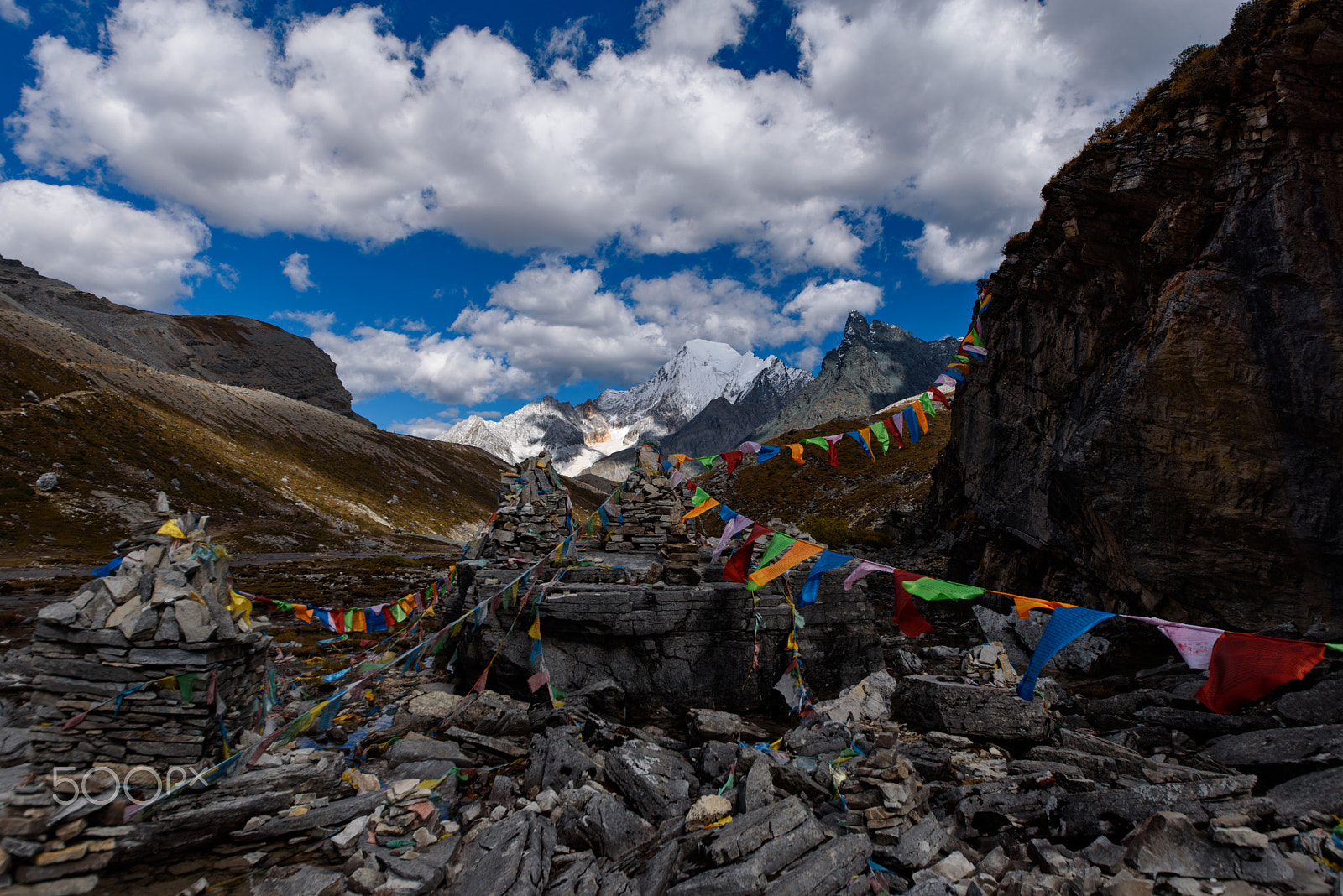 Sigma 12-24mm F4.5-5.6 II DG HSM sample photo. Belief under the holy mountain photography