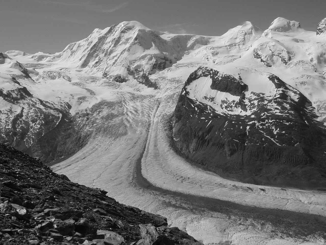 Olympus u840,S840 sample photo. Glacier,switzerland photography