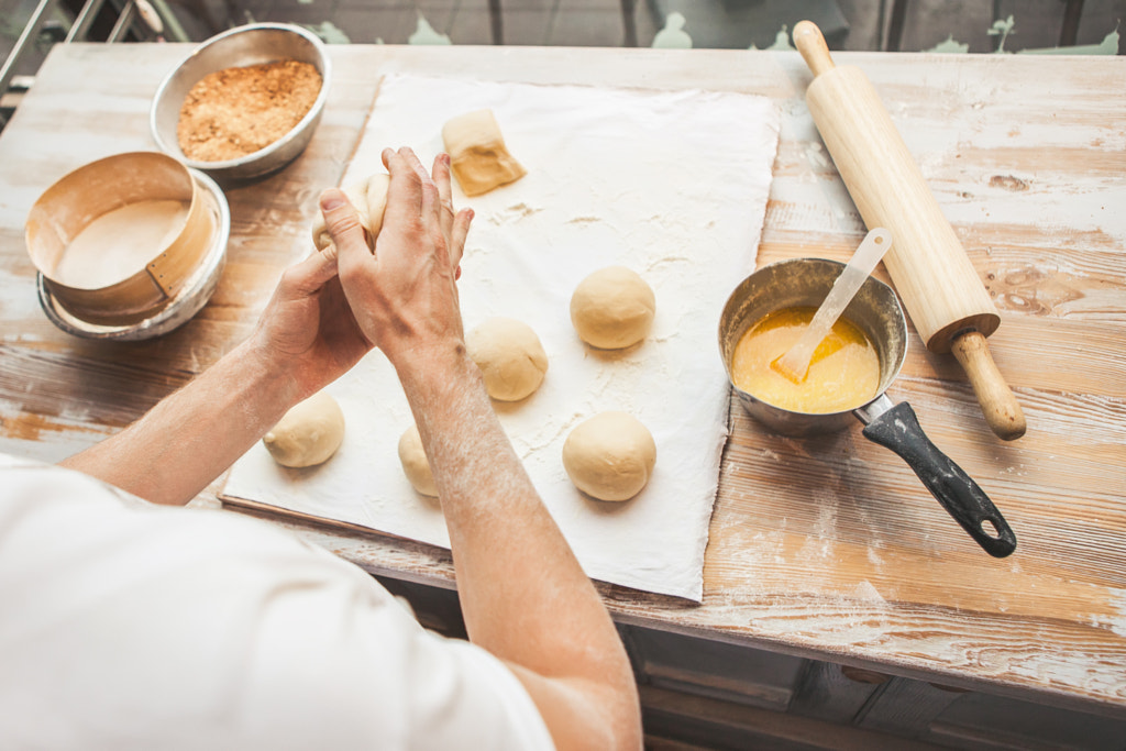 Making dough by male hands by Oleksandr Boiko on 500px.com