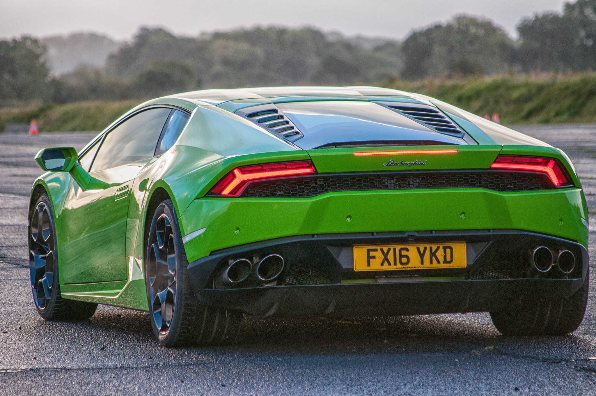 Nikon D300 sample photo. Green lamborghini photography
