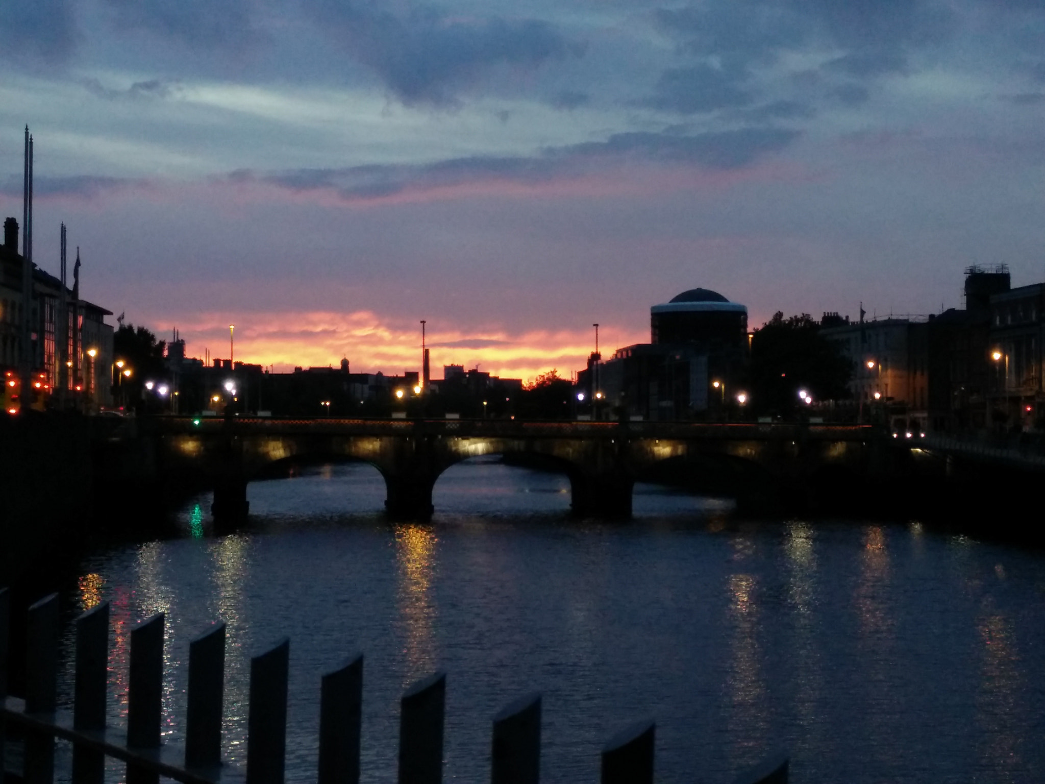 OnePlus ONE sample photo. Dublin sunset photography