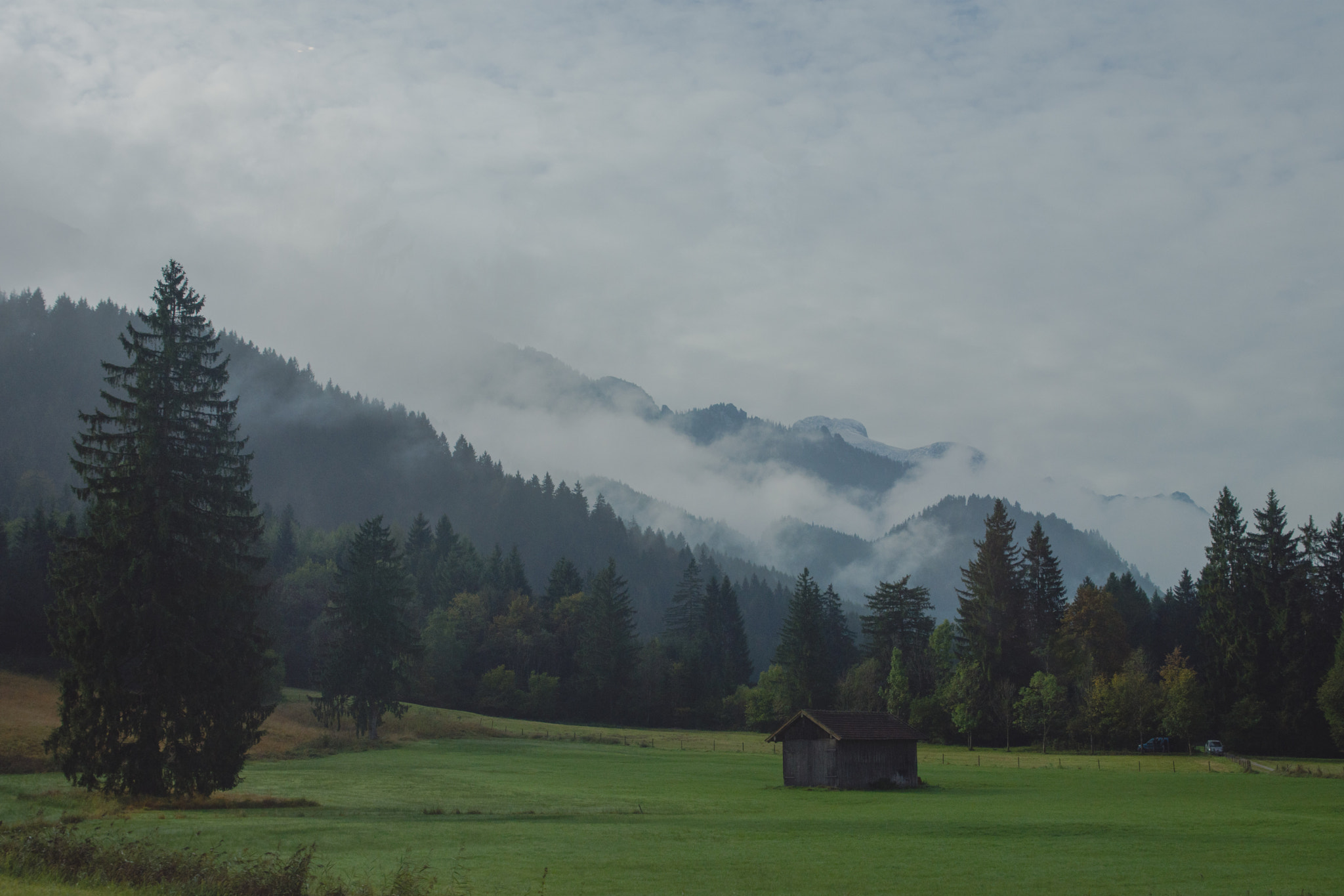 Sigma 24-70mm F2.8 EX DG HSM sample photo. Misty mountain photography