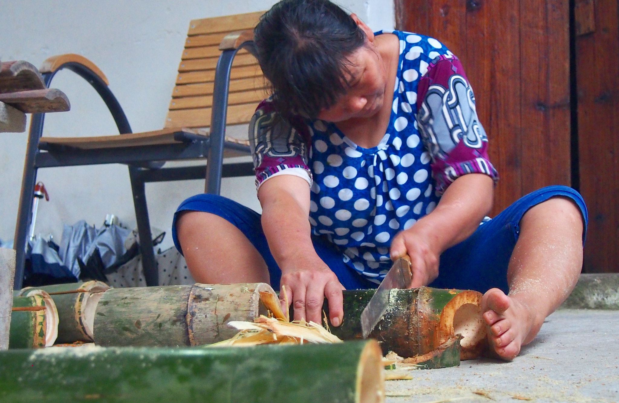 Olympus PEN E-PL6 sample photo. Incredible bamboo tube photography