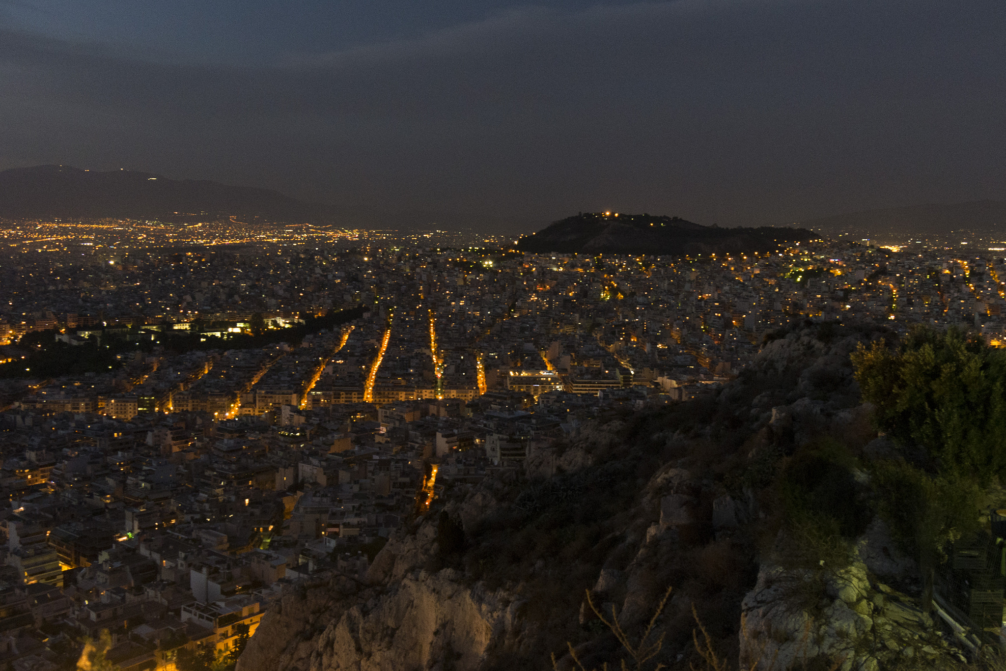 Panasonic Lumix DMC-GX7 sample photo. Atenas night photography