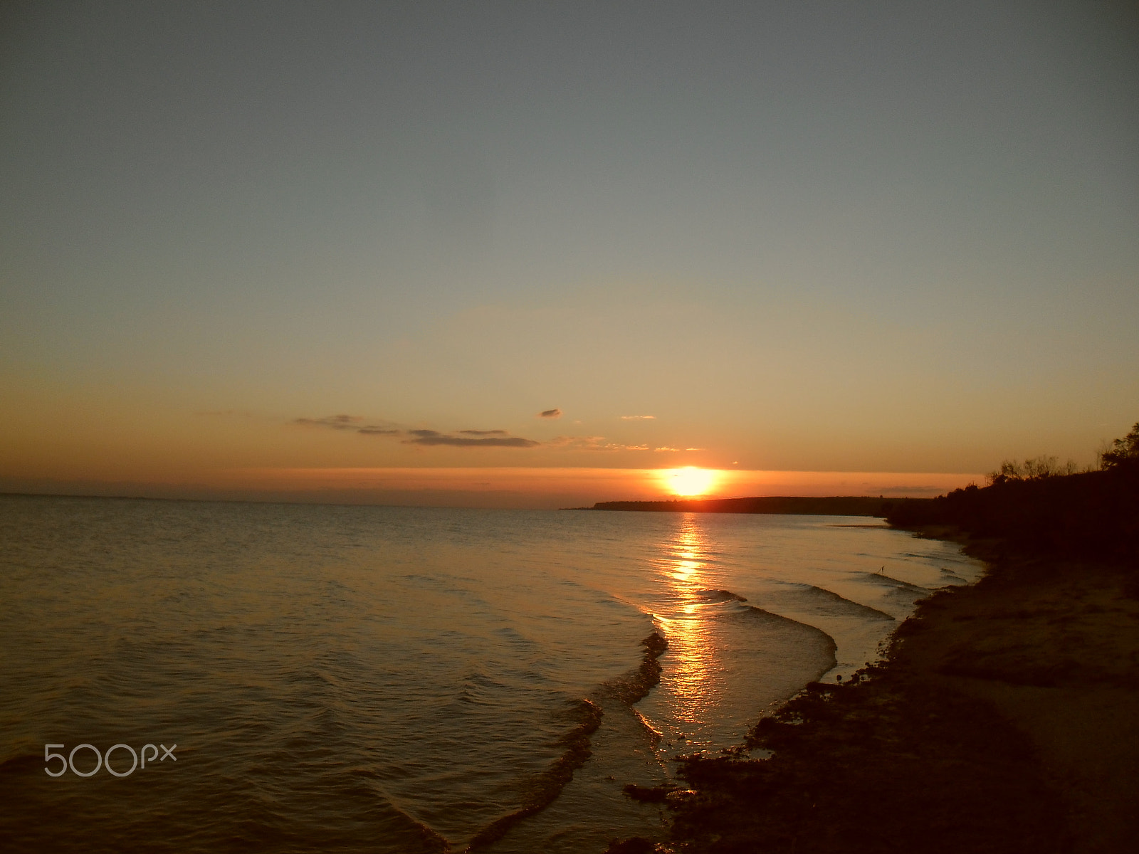 Samsung ES90/ ES91 sample photo. " sunset on the beach "... photography