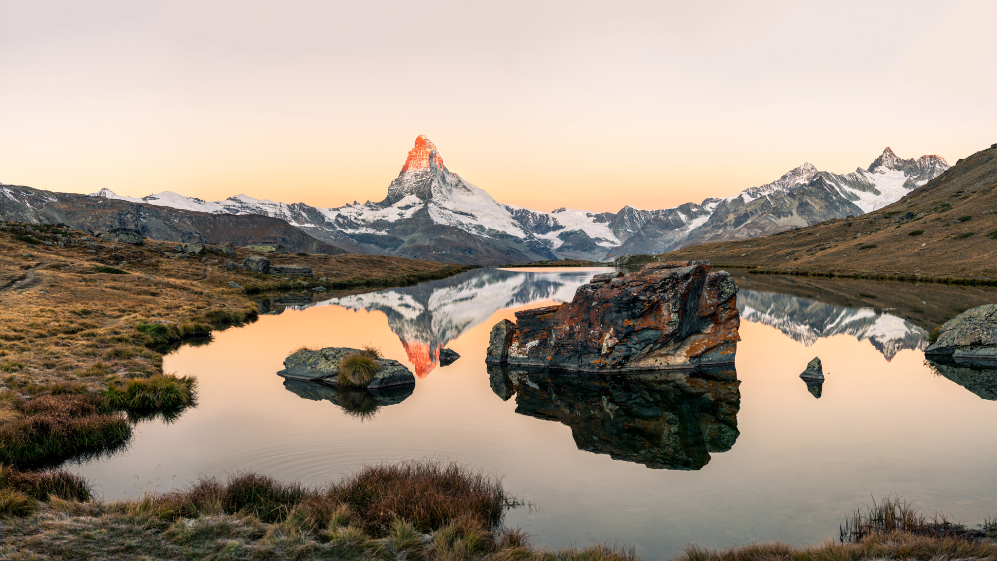 ZEISS Makro-Planar T* 50mm F2 sample photo. First light at the matterhorn photography