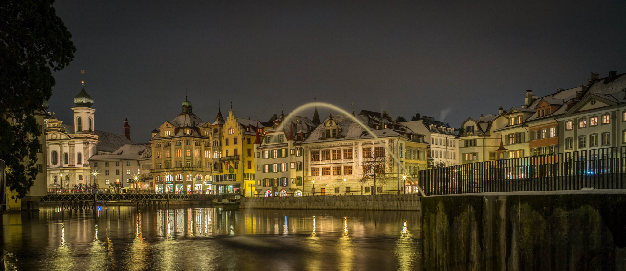 Leica Elmarit-M 28mm F2.8 ASPH sample photo. Lucerne at a winter night photography