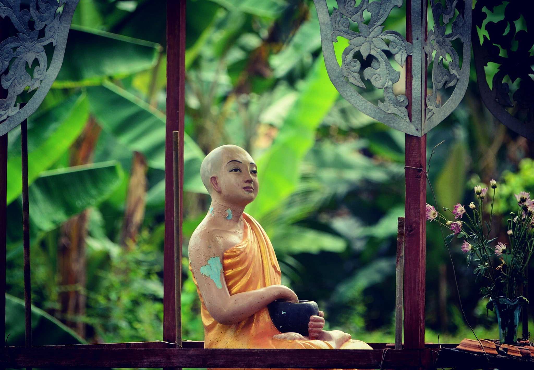 Nikon D5100 sample photo. Monk idol(shinoakpagotta) photography