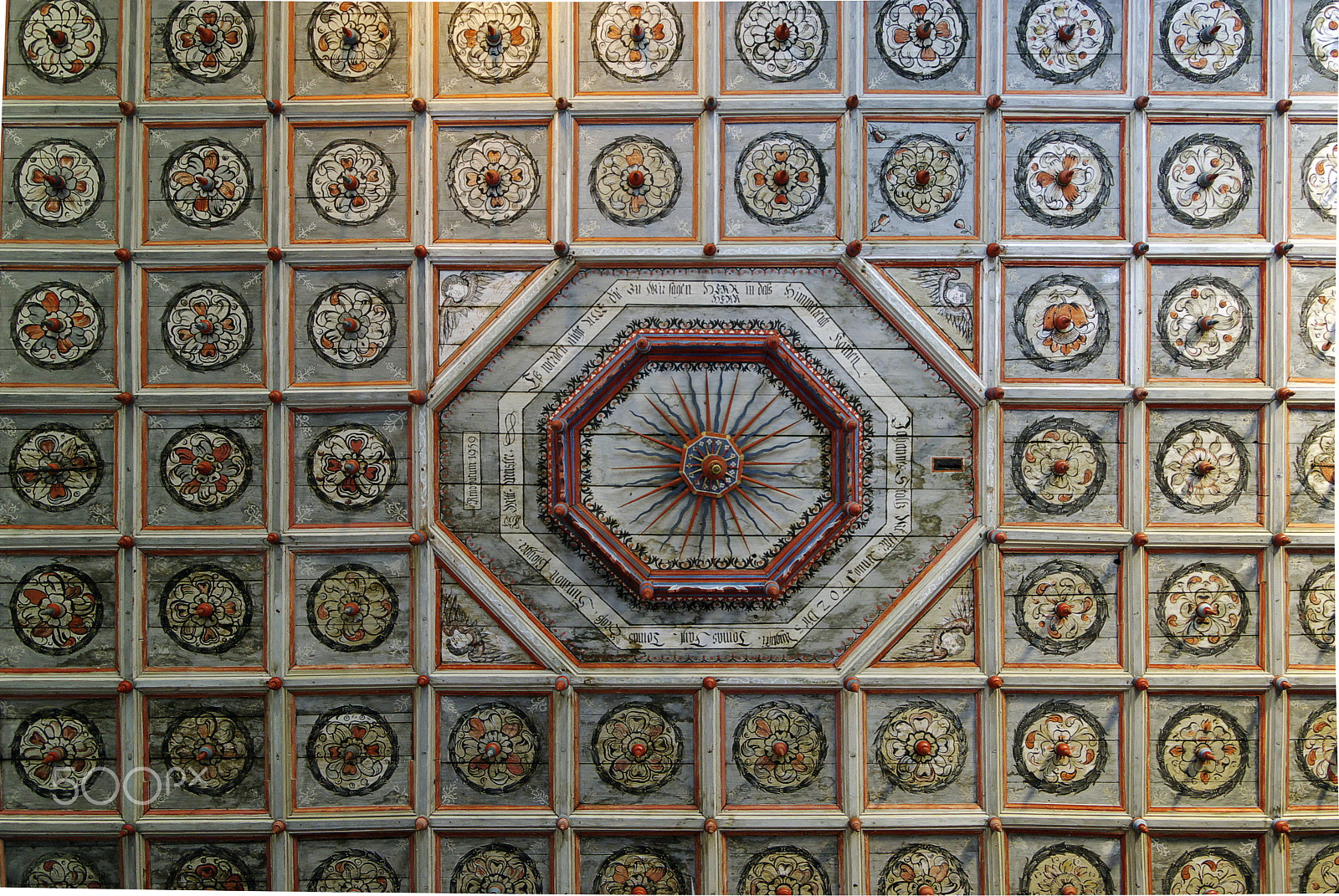 Pentax K200D + Pentax smc DA 17-70mm F4.0 AL (IF) SDM sample photo. Beautiful ceiling in codlea fortified church photography