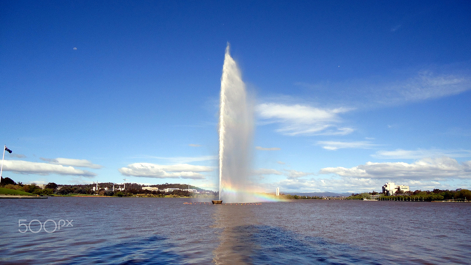 Sony Cyber-shot DSC-W330 sample photo. Burley griffin fountain photography