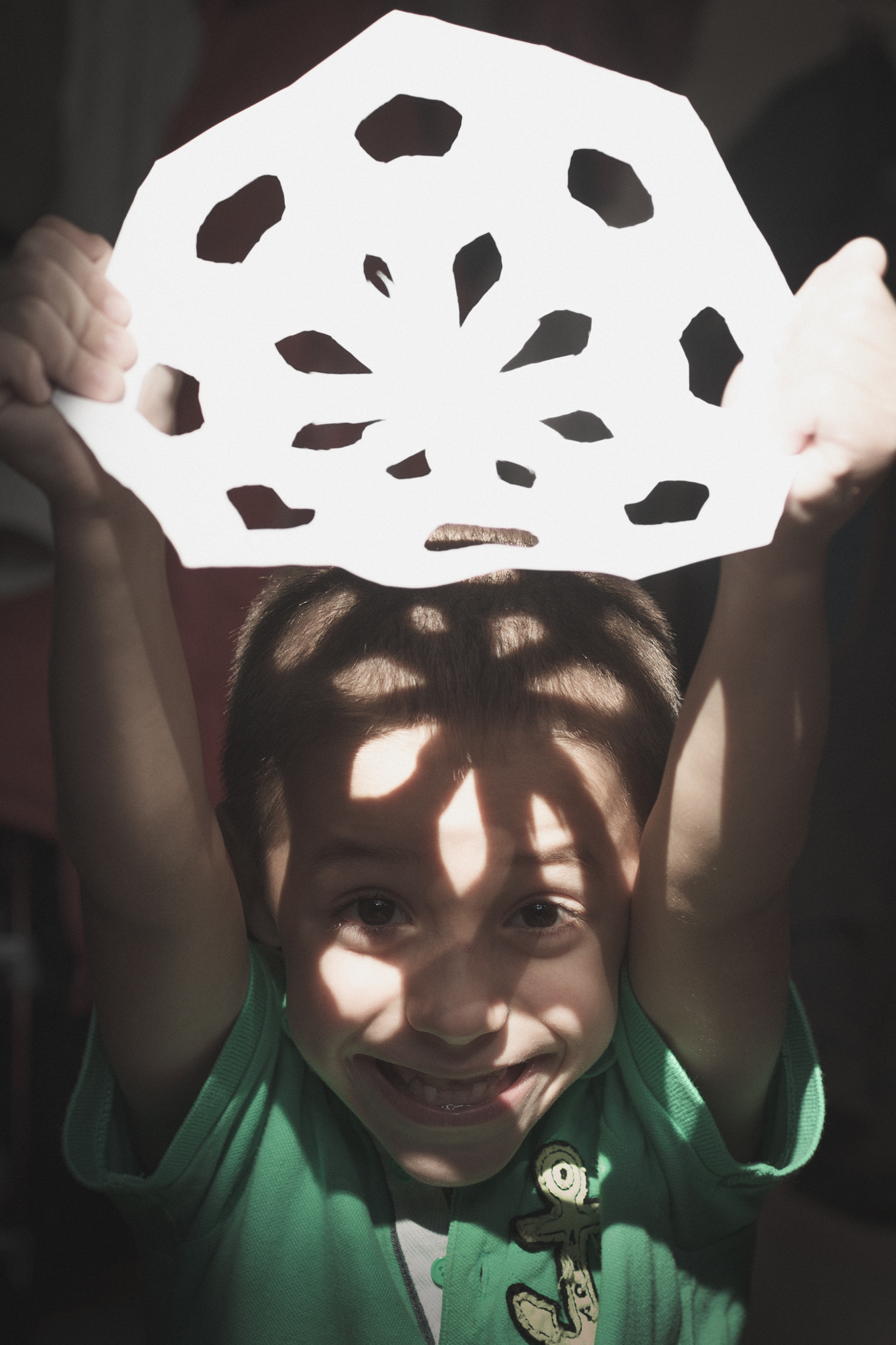 Canon EF 50mm F2.5 Macro sample photo. Boy with snowflake. photography