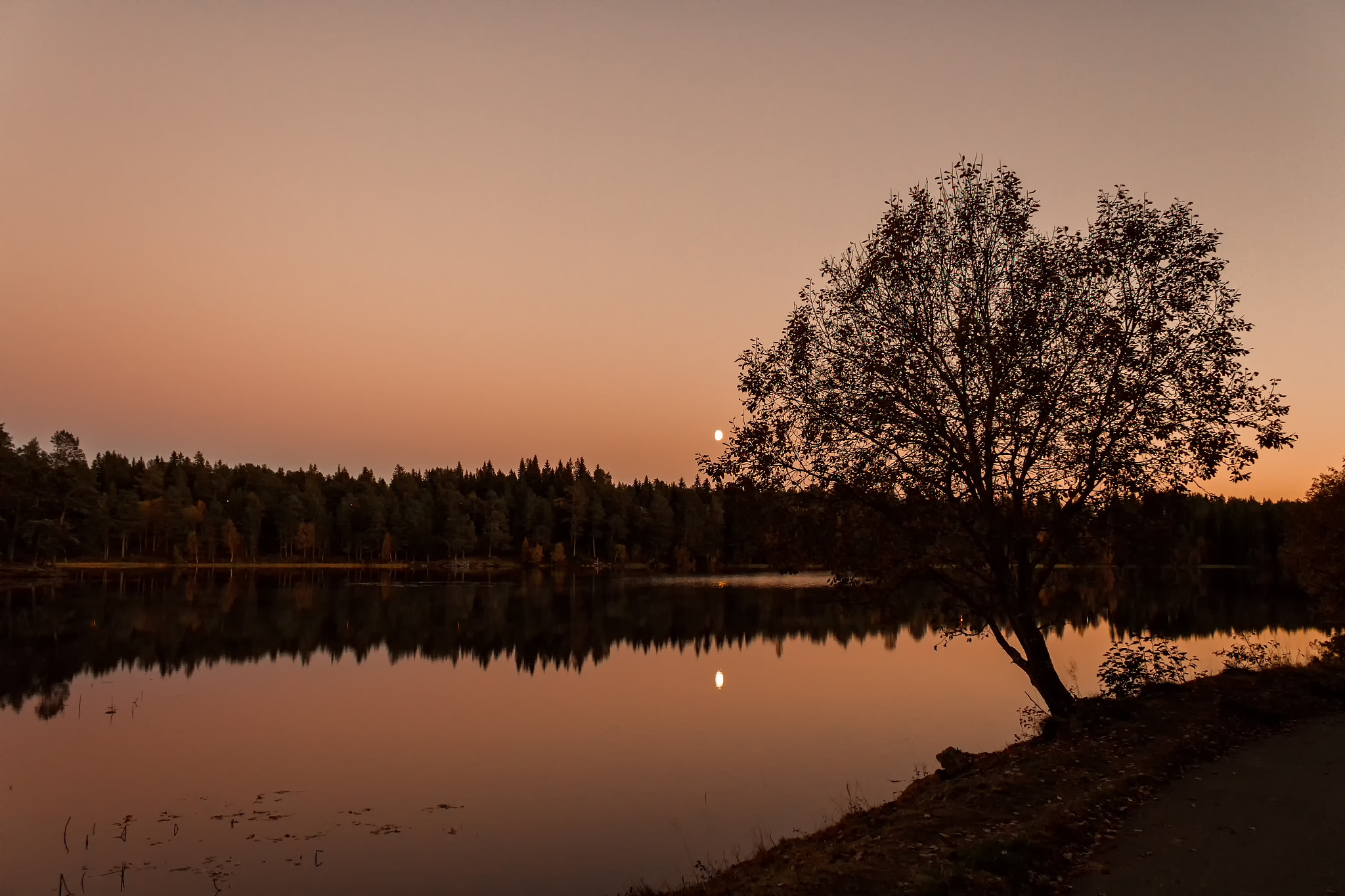 Canon EF-S 18-55mm F3.5-5.6 IS sample photo. Silent lake photography