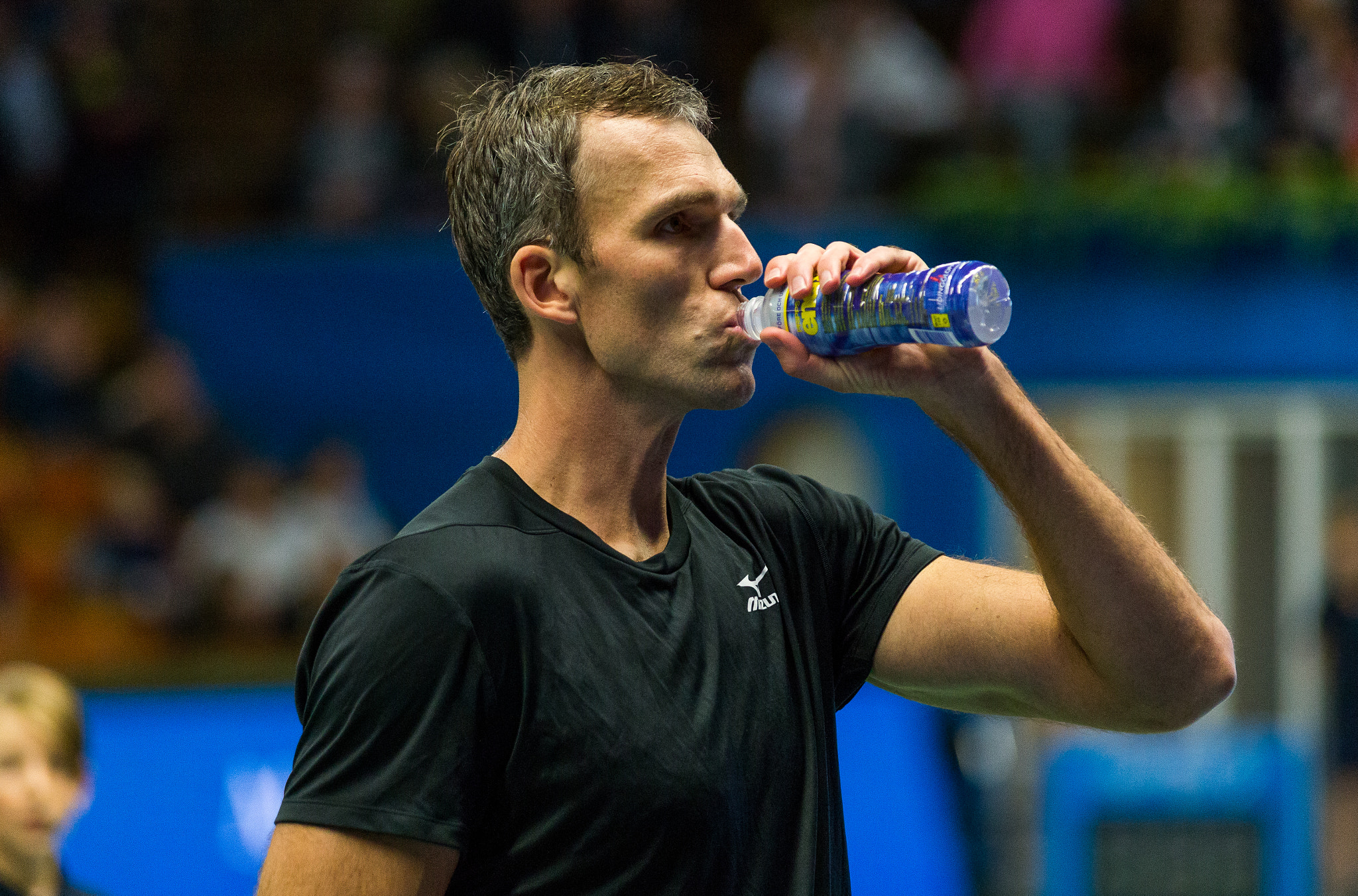 Tamron SP AF 70-200mm F2.8 Di LD (IF) MACRO sample photo. Ivo karlovic drinking at stockholm open photography