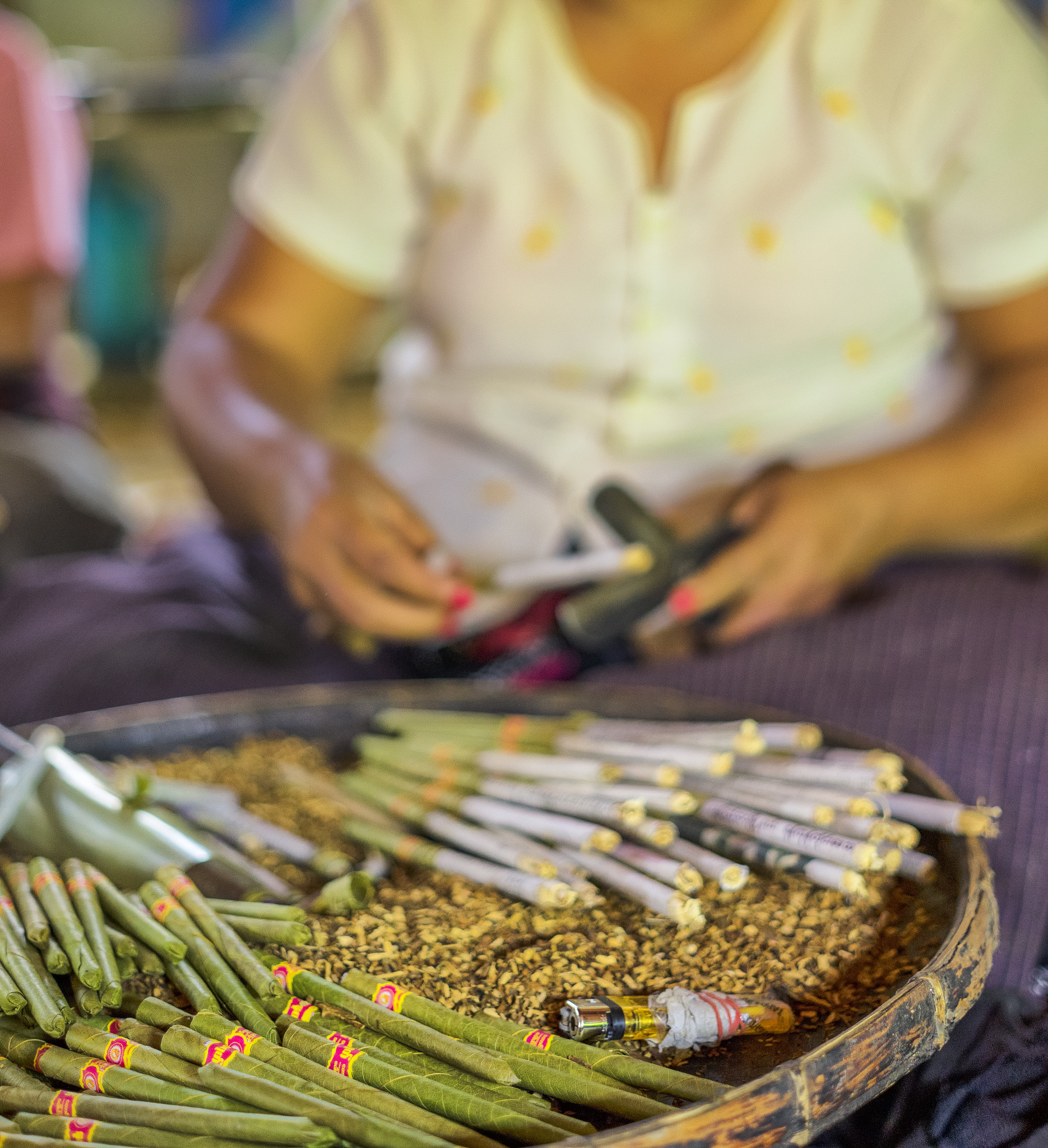 Sony a7R + E 50mm F2 sample photo. Handmade cigars, myanmar photography