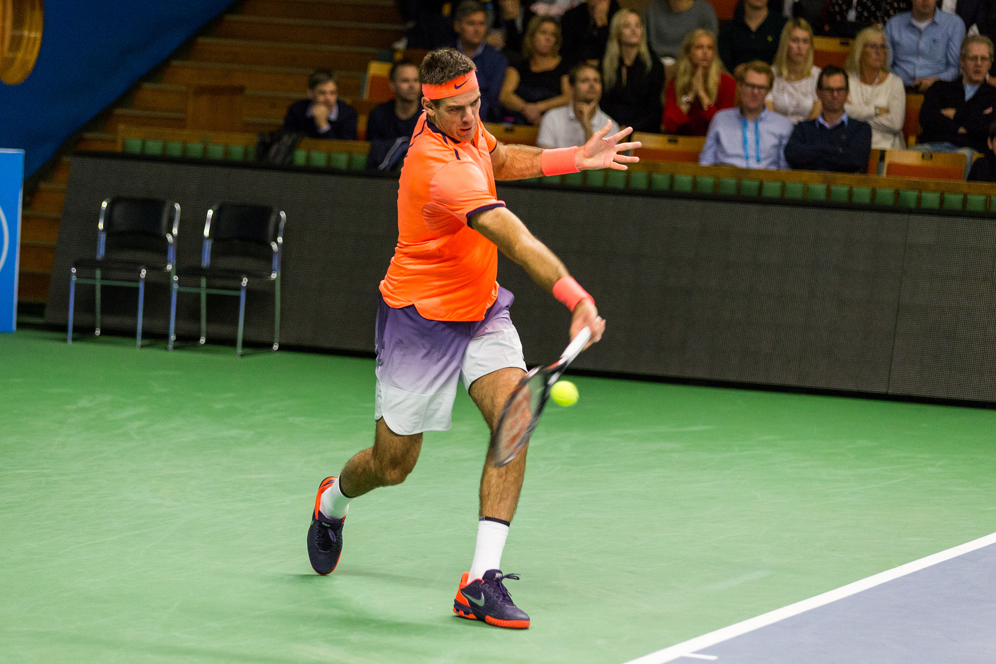 Tamron SP AF 70-200mm F2.8 Di LD (IF) MACRO sample photo. Del potro forehand photography