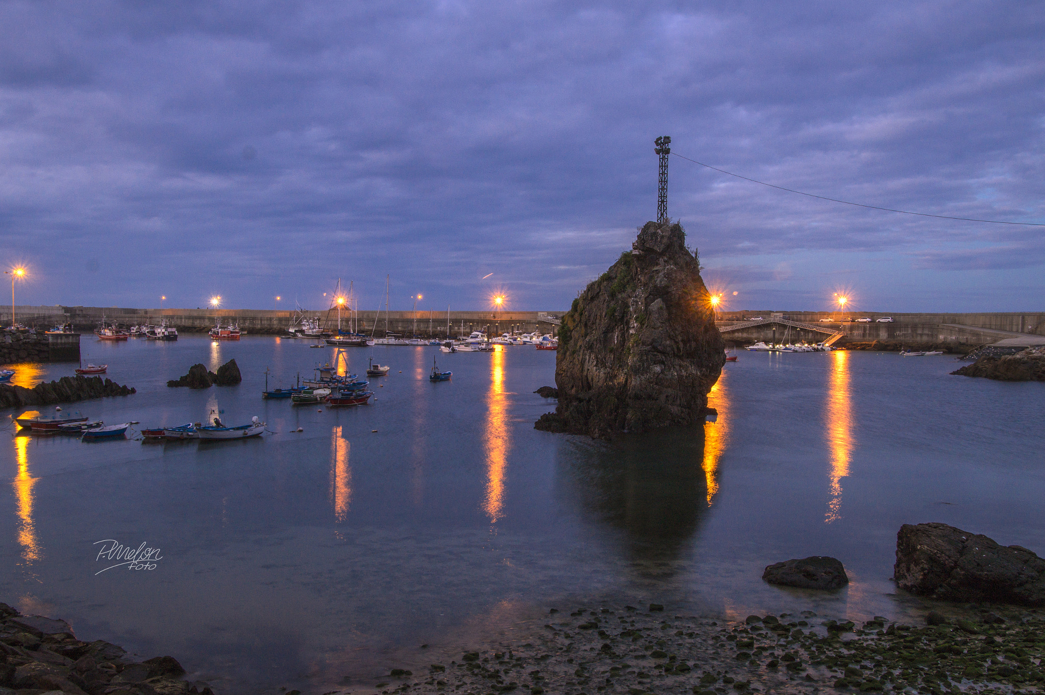 Sony SLT-A58 sample photo. Cudillero de noche photography