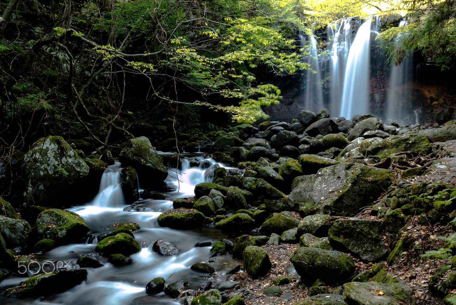 Panasonic Lumix DMC-GX7 + Panasonic Lumix G X Vario 12-35mm F2.8 ASPH Power OIS sample photo. Waterfall&stream photography