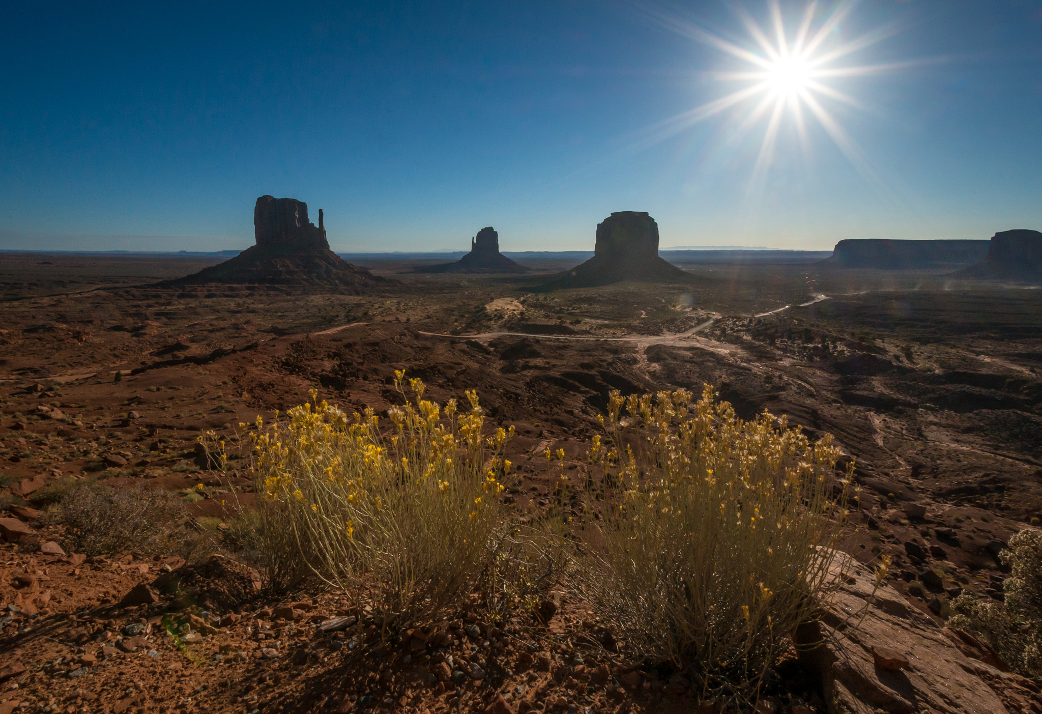 Nikon D800 sample photo. Monument valley sunburst photography