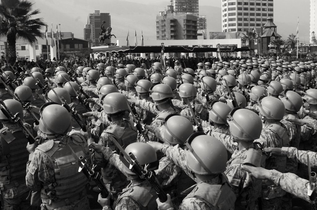 Nikon D2Hs sample photo. Army of chile photography