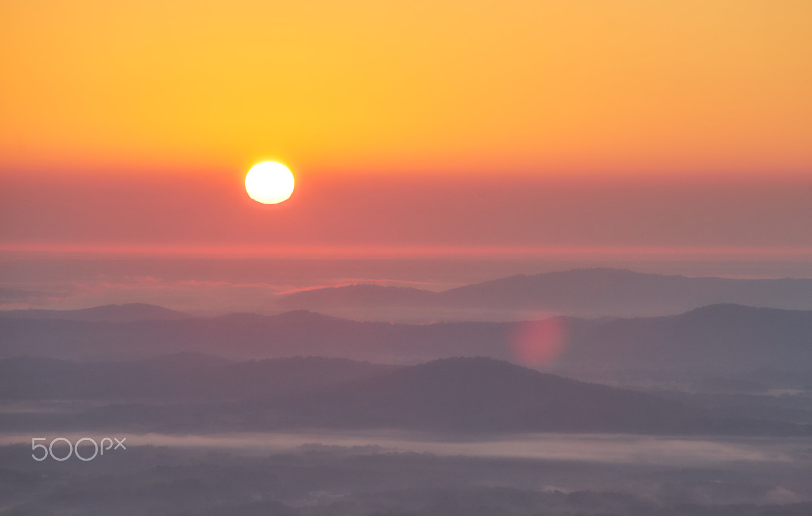 Minolta AF 70-210mm F4 Macro sample photo. Sunrise in shenandoah national park photography