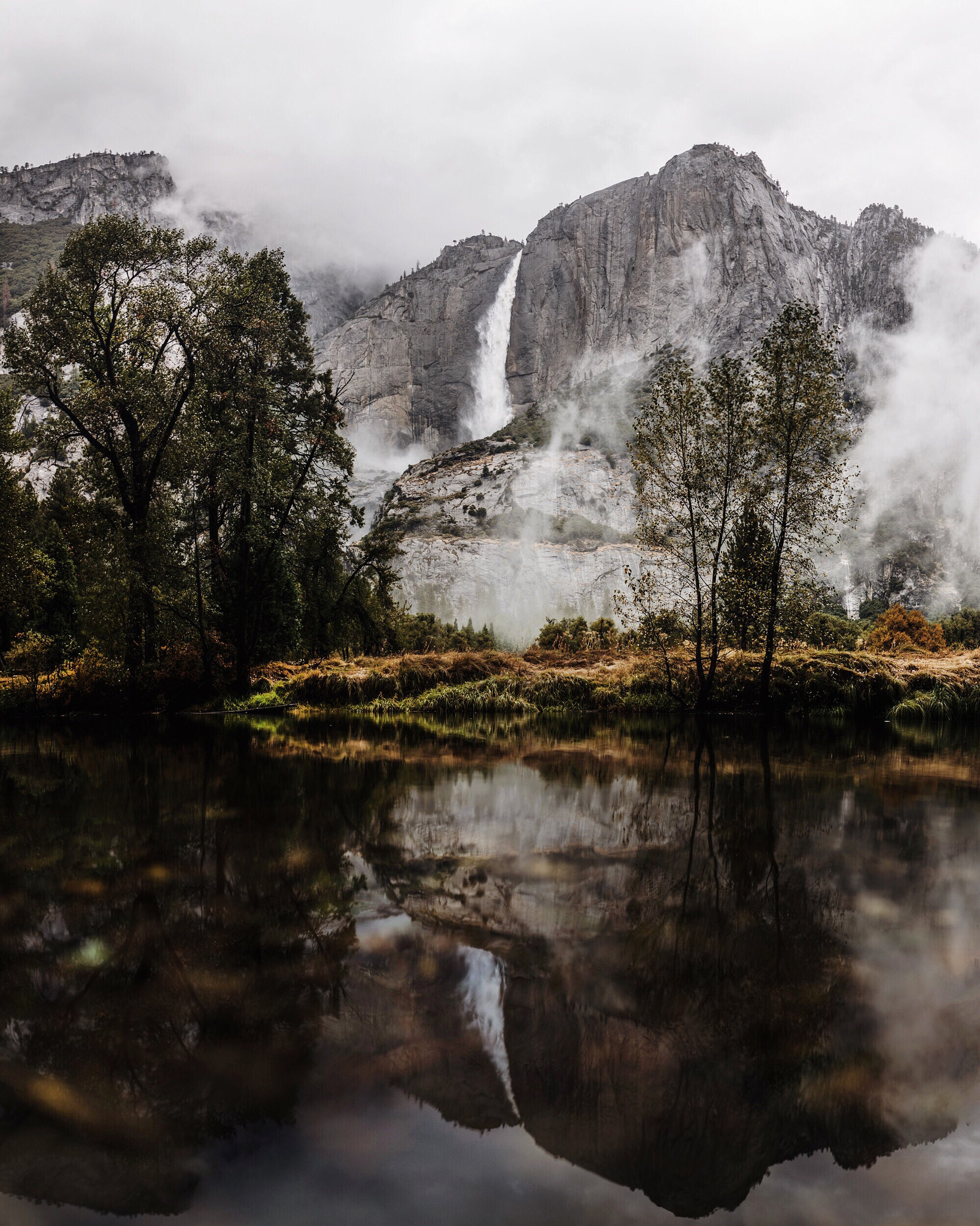 Nikon D4 + Sigma 35mm F1.4 DG HSM Art sample photo. Yosemite falls. merced river. yosemite. california ... photography