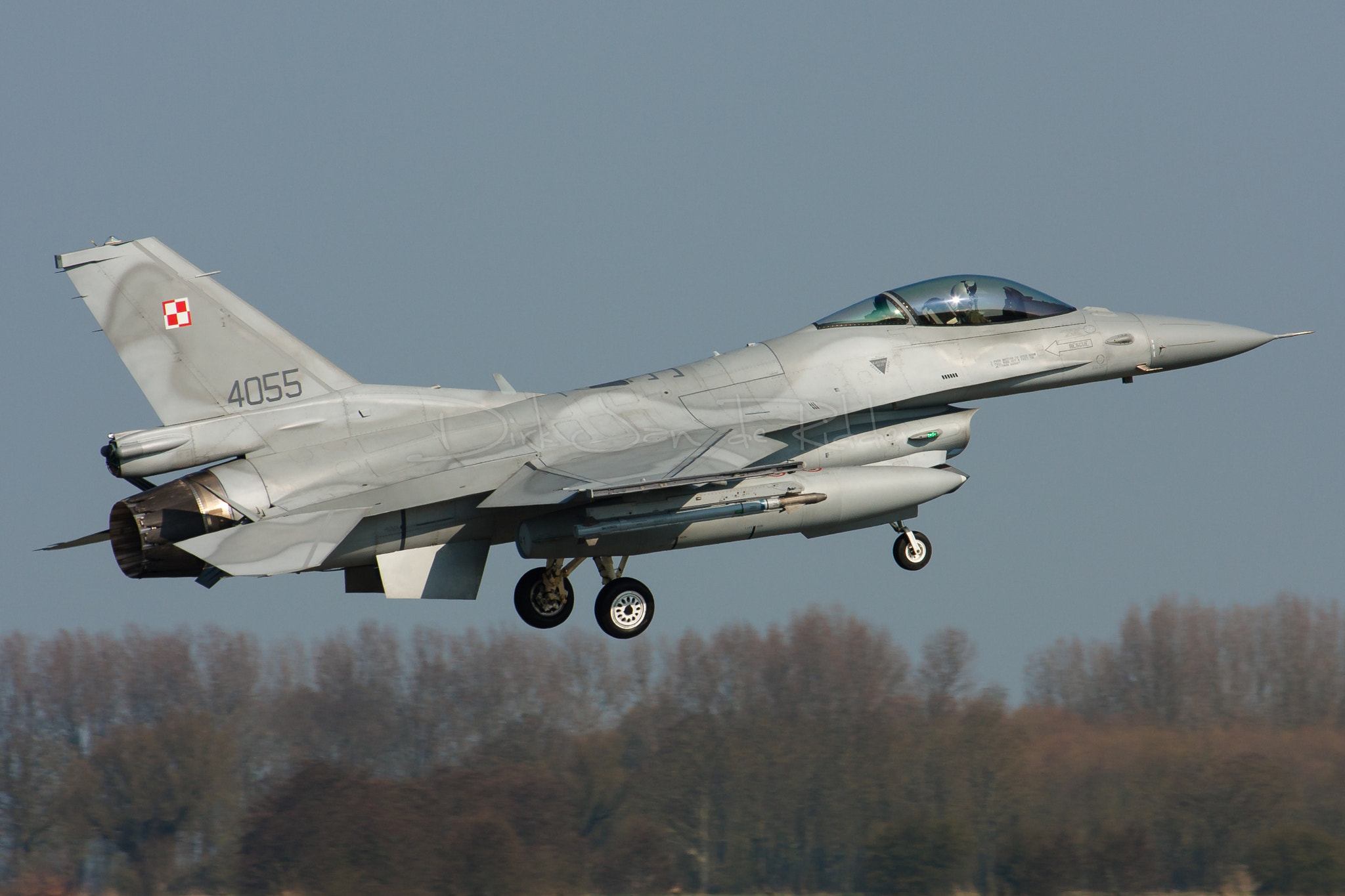 Canon EF 70-200mm F2.8L USM sample photo. Polish air force f-16c fighting falcon 4055 photography