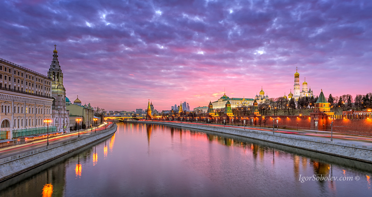 Sony a7R + Canon EF 17-40mm F4L USM sample photo. There's far beyond the river ... burning out dawn photography