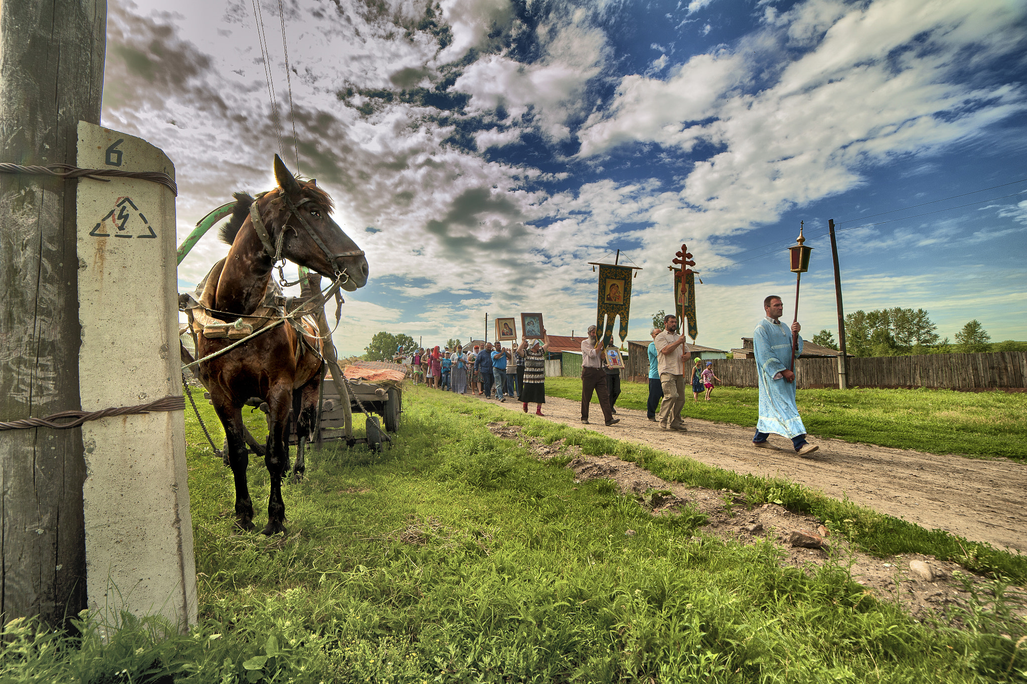 Samyang 14mm F2.8 ED AS IF UMC sample photo. Крестный ход в с.Шубенка, Алтайского края photography