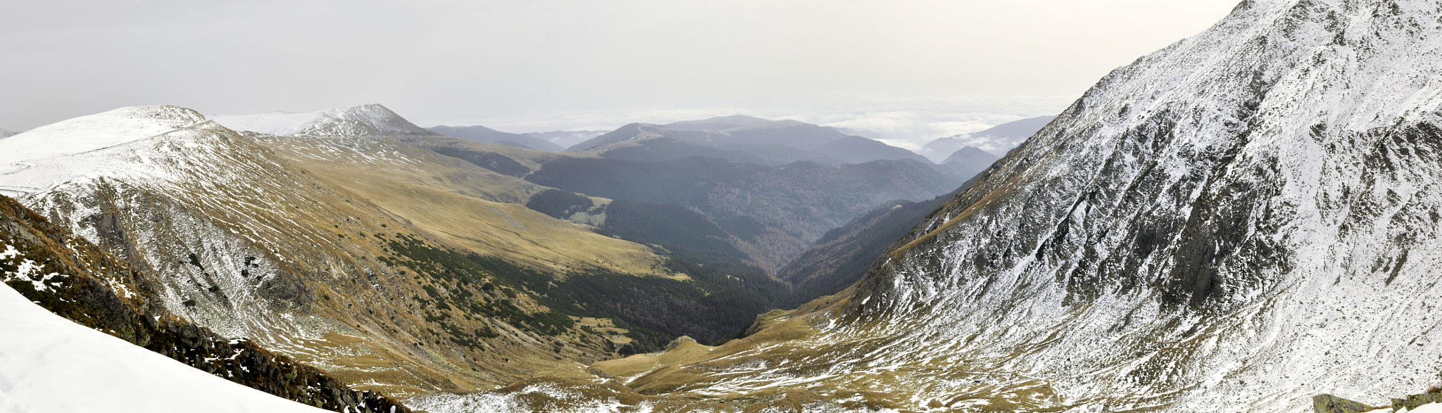 Tamron SP 24-70mm F2.8 Di VC USD sample photo. Panorama over romanian mountains photography
