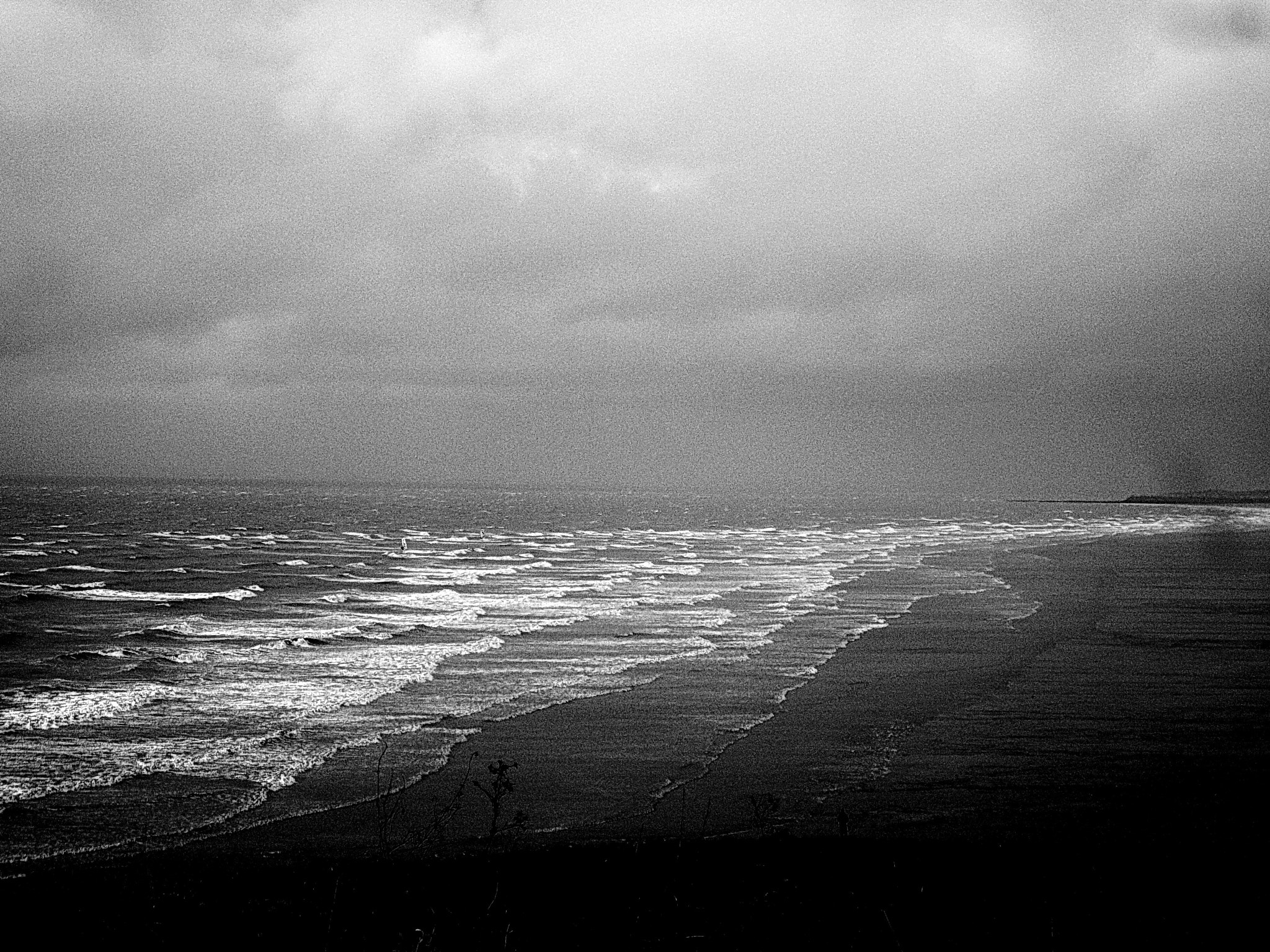Fujifilm FinePix JV110 sample photo. Sea ​​in cloudy weather. photography