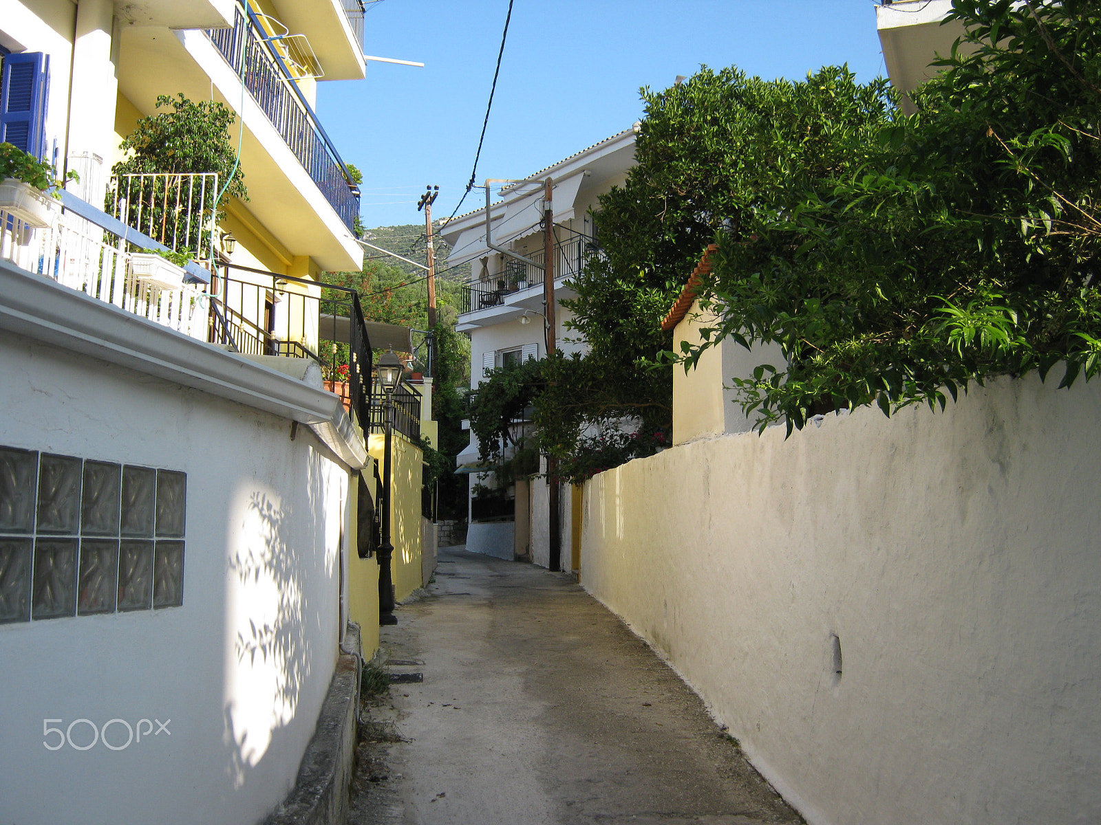 Canon PowerShot A480 sample photo. Parga uličice, grčka photography