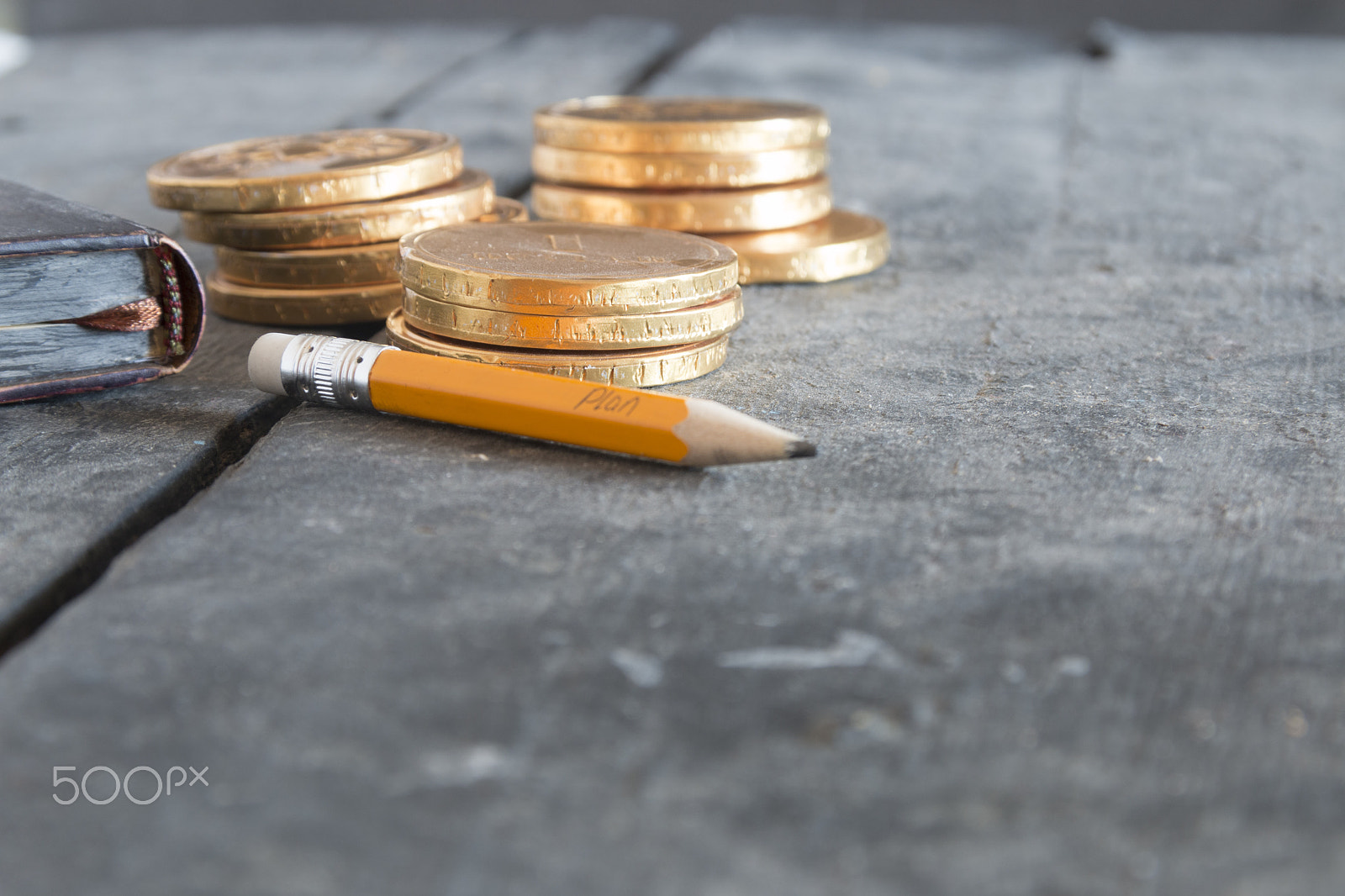 Sigma 18-200mm f/3.5-6.3 DC OS sample photo. Business plan concept. pencil with text and coins. photography