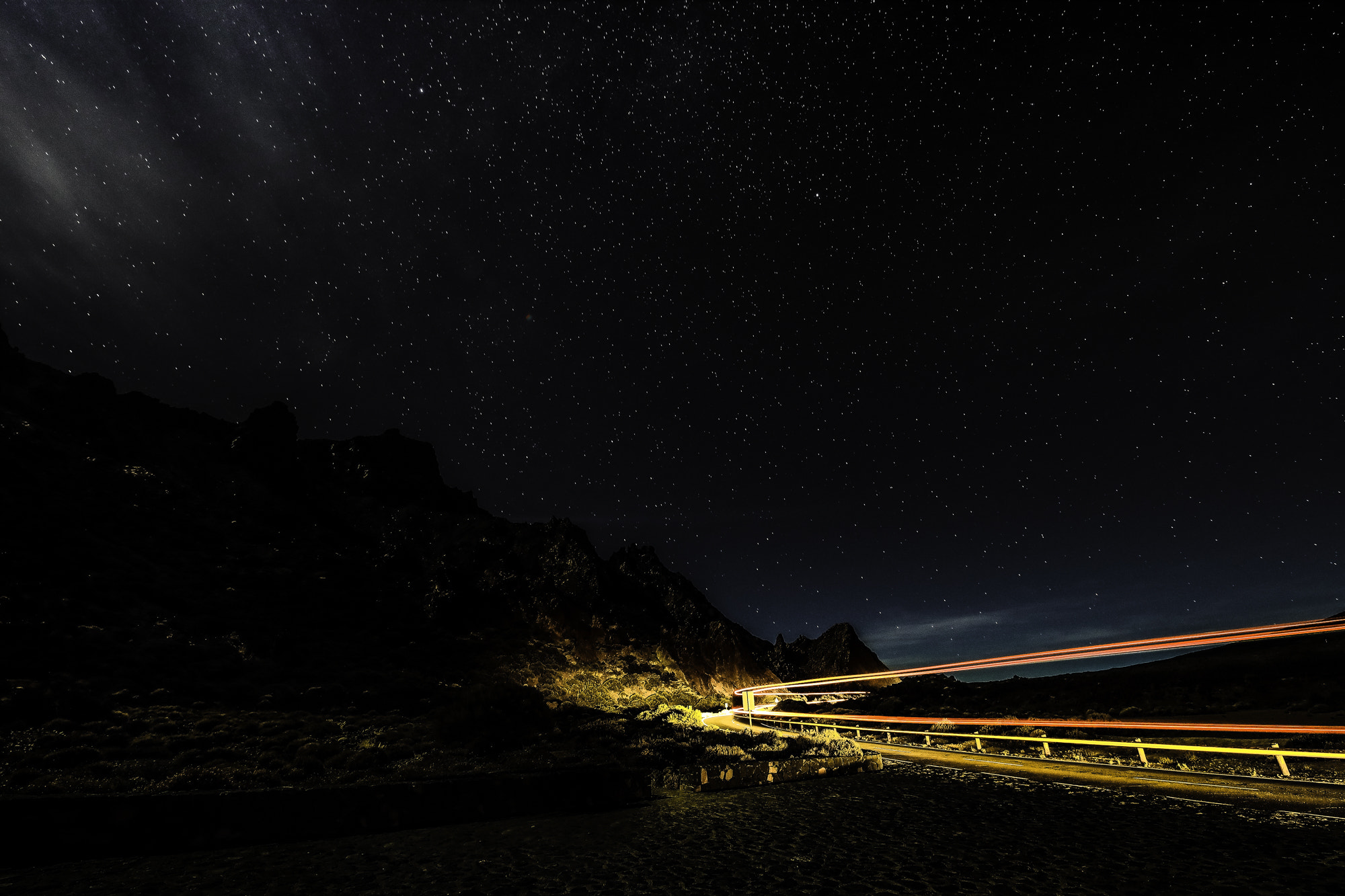 Canon EF 300mm f/2.8L sample photo. Tenerife mt teide stars photography