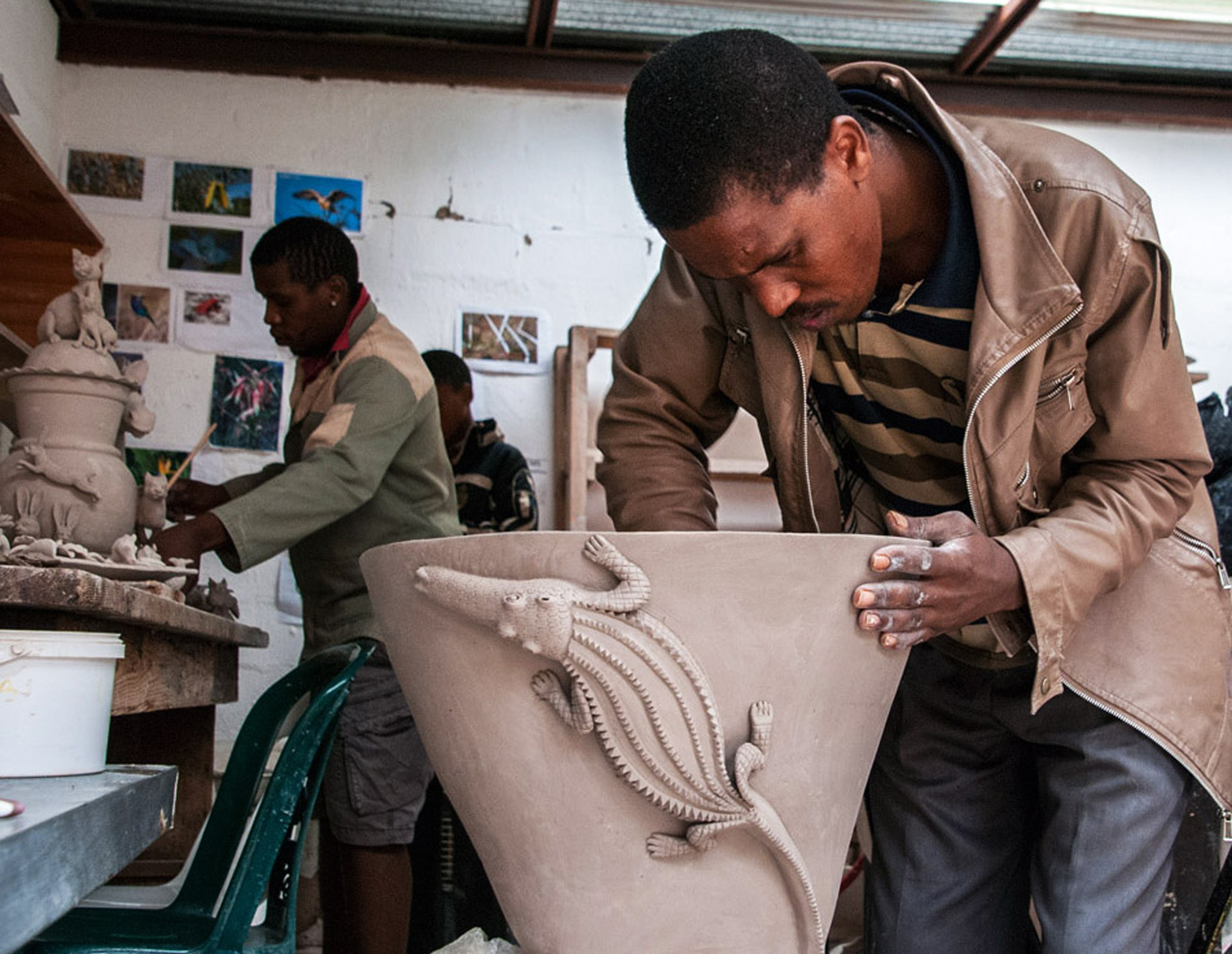 Nikon D80 sample photo. The ceramic worker photography
