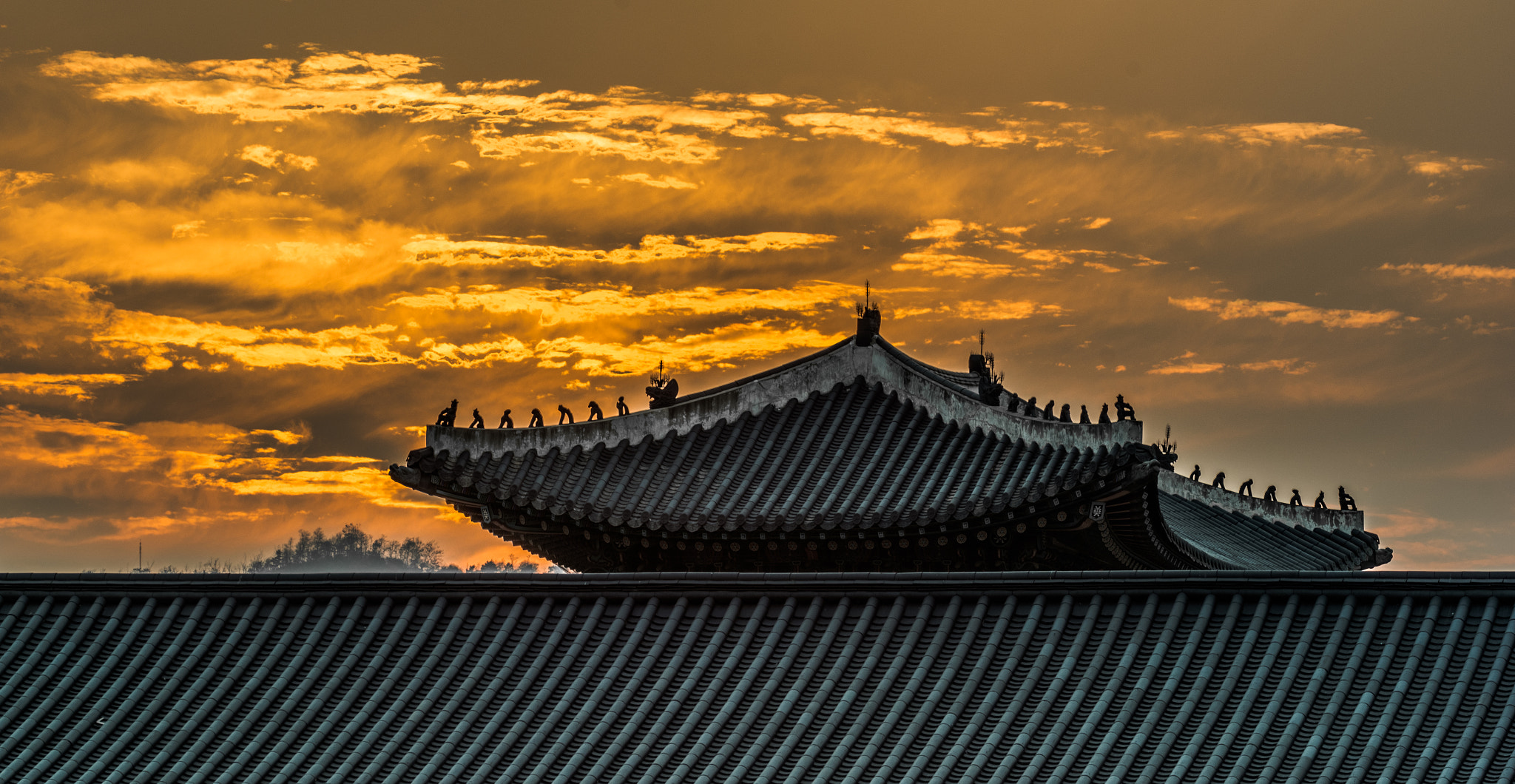 Sigma 70-200mm F2.8 EX DG OS HSM sample photo. Korea sunset photography