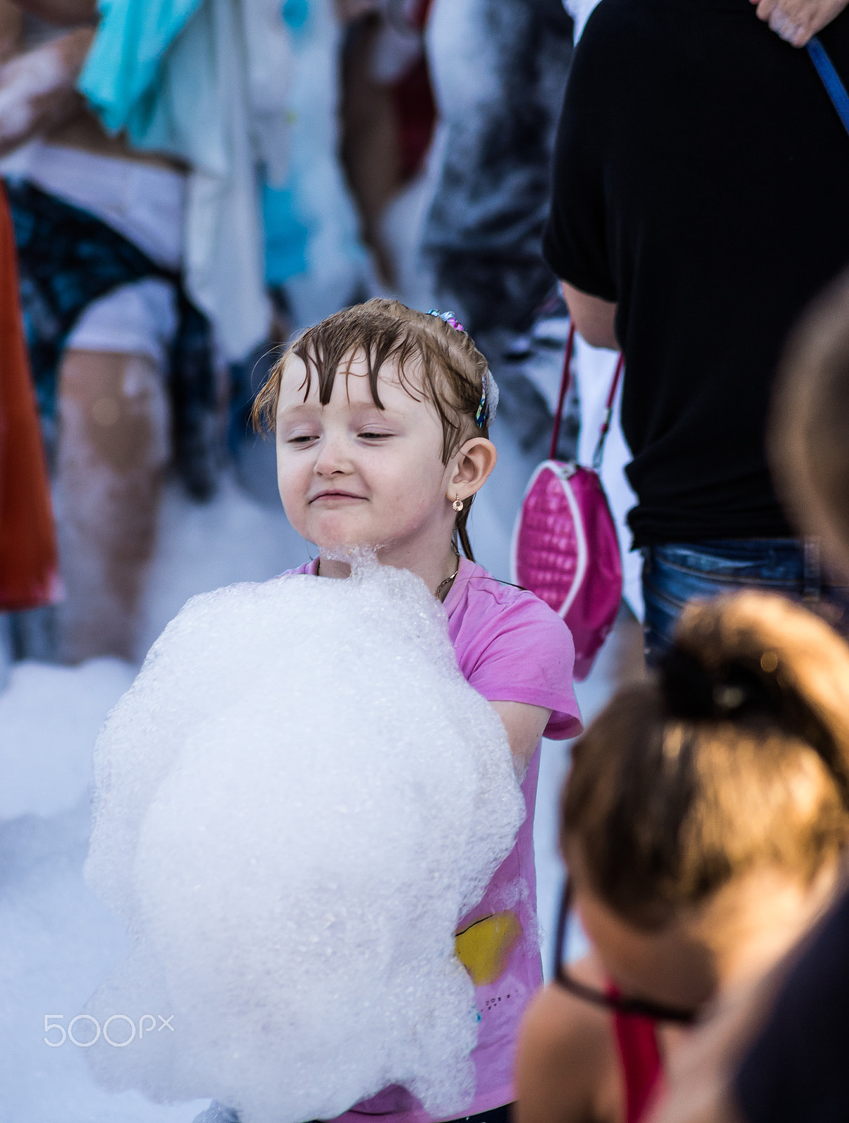 Tamron AF 90-300mm F4.5-5.6 Telemacro sample photo. "foam party" summer memory! photography
