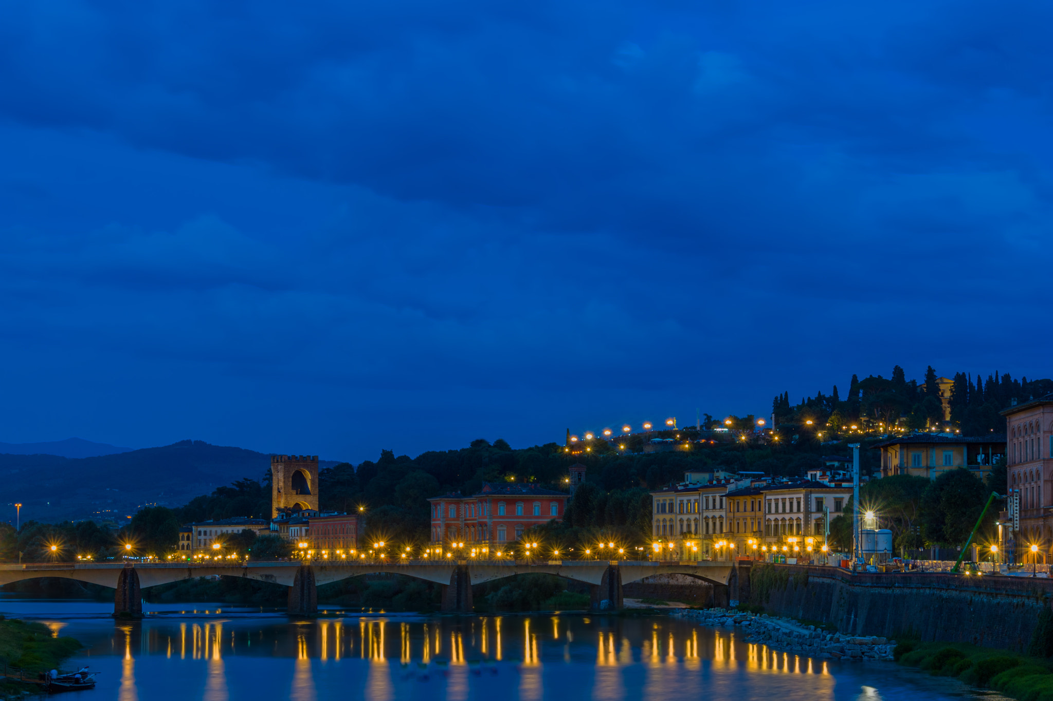 Nikon D5 sample photo. Florence by night photography
